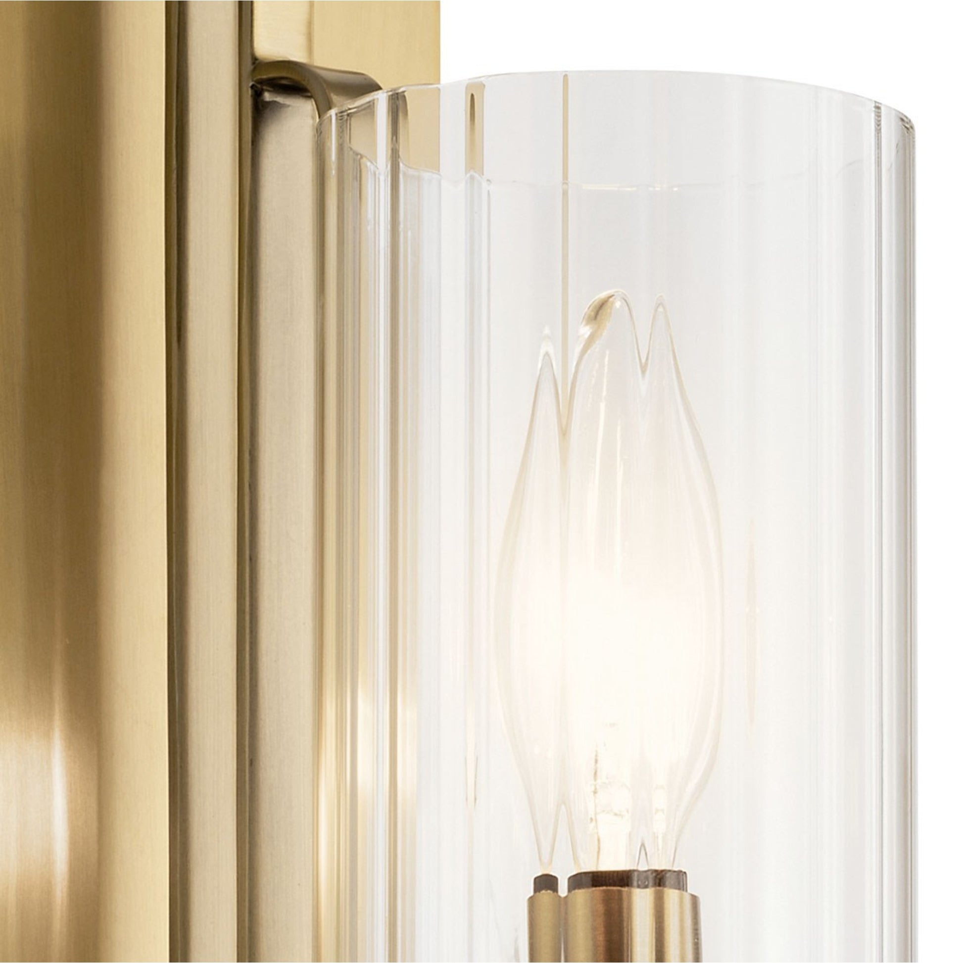 Kimrose 14" Wall Sconce, Brushed Natural Brass Finish - Bees Lighting