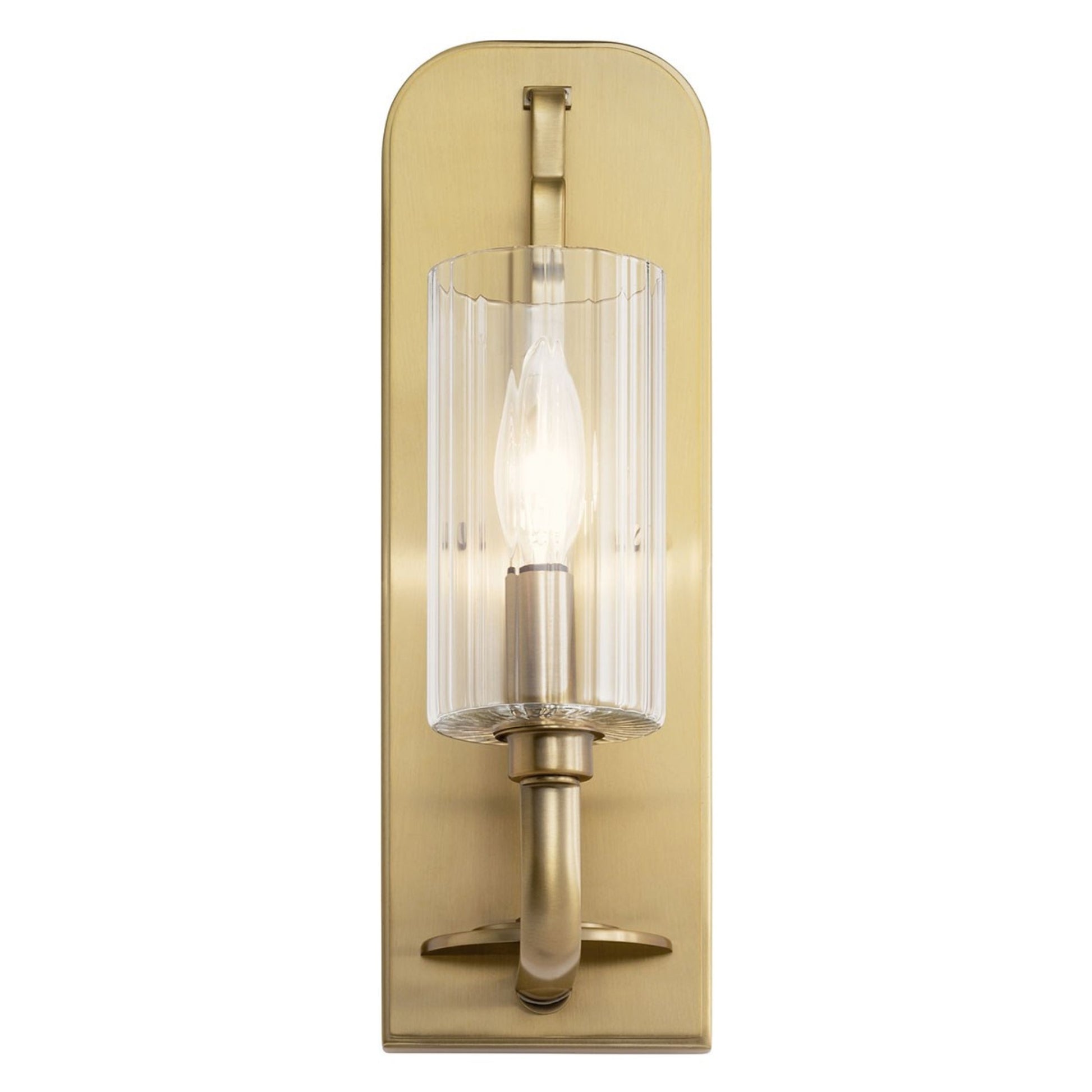Kimrose 14" Wall Sconce, Brushed Natural Brass Finish - Bees Lighting