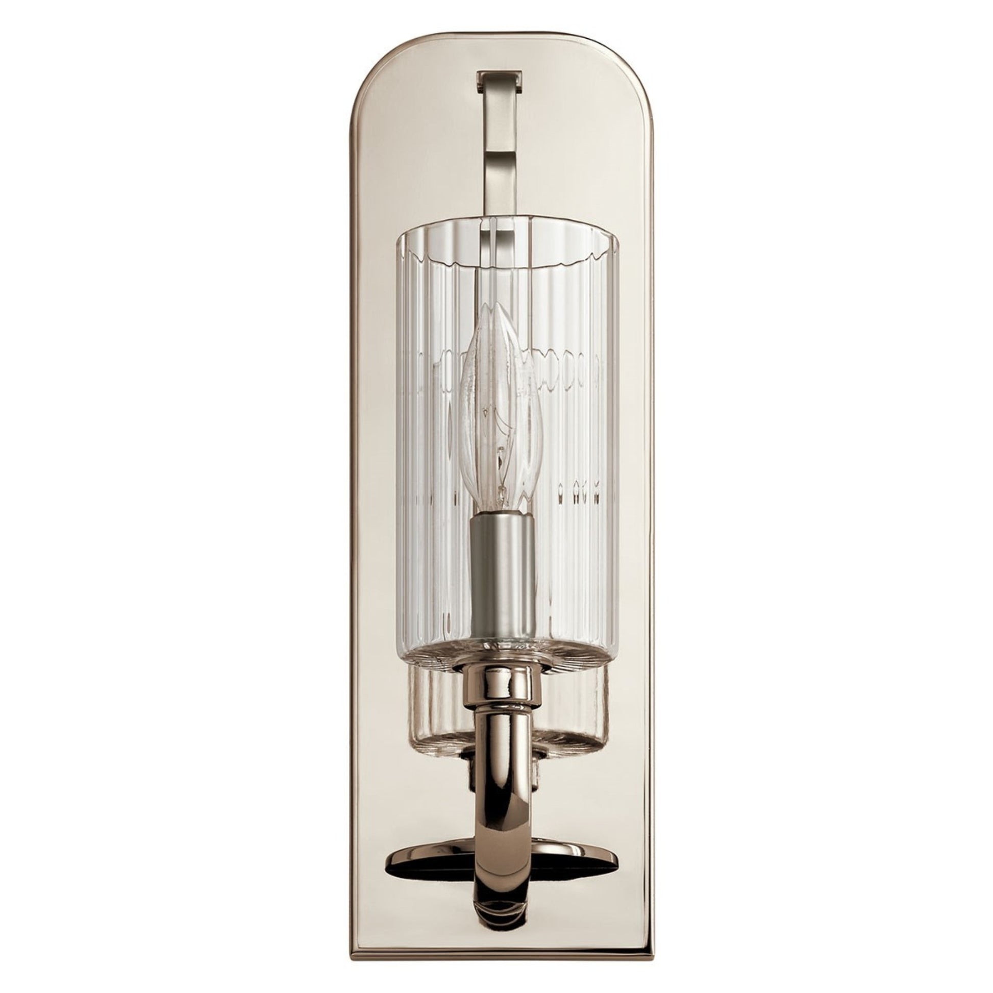 Kimrose 14" Wall Sconce, Polished Nickel Finish - Bees Lighting