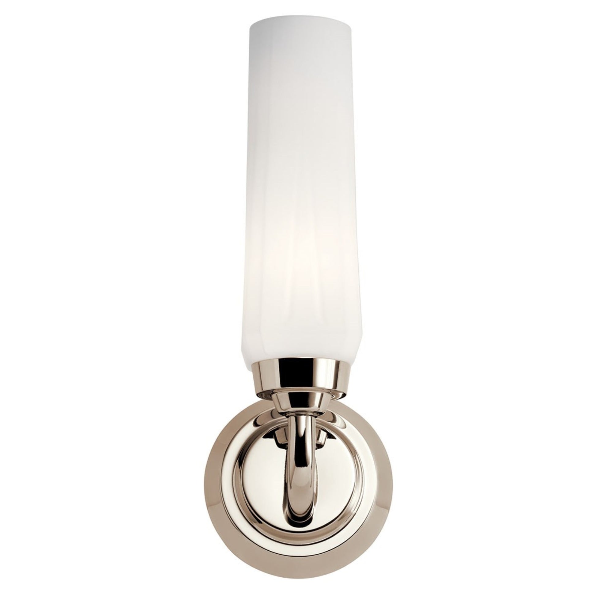 Truby 12" Wall Sconce, Polished Nickel Finish - Bees Lighting