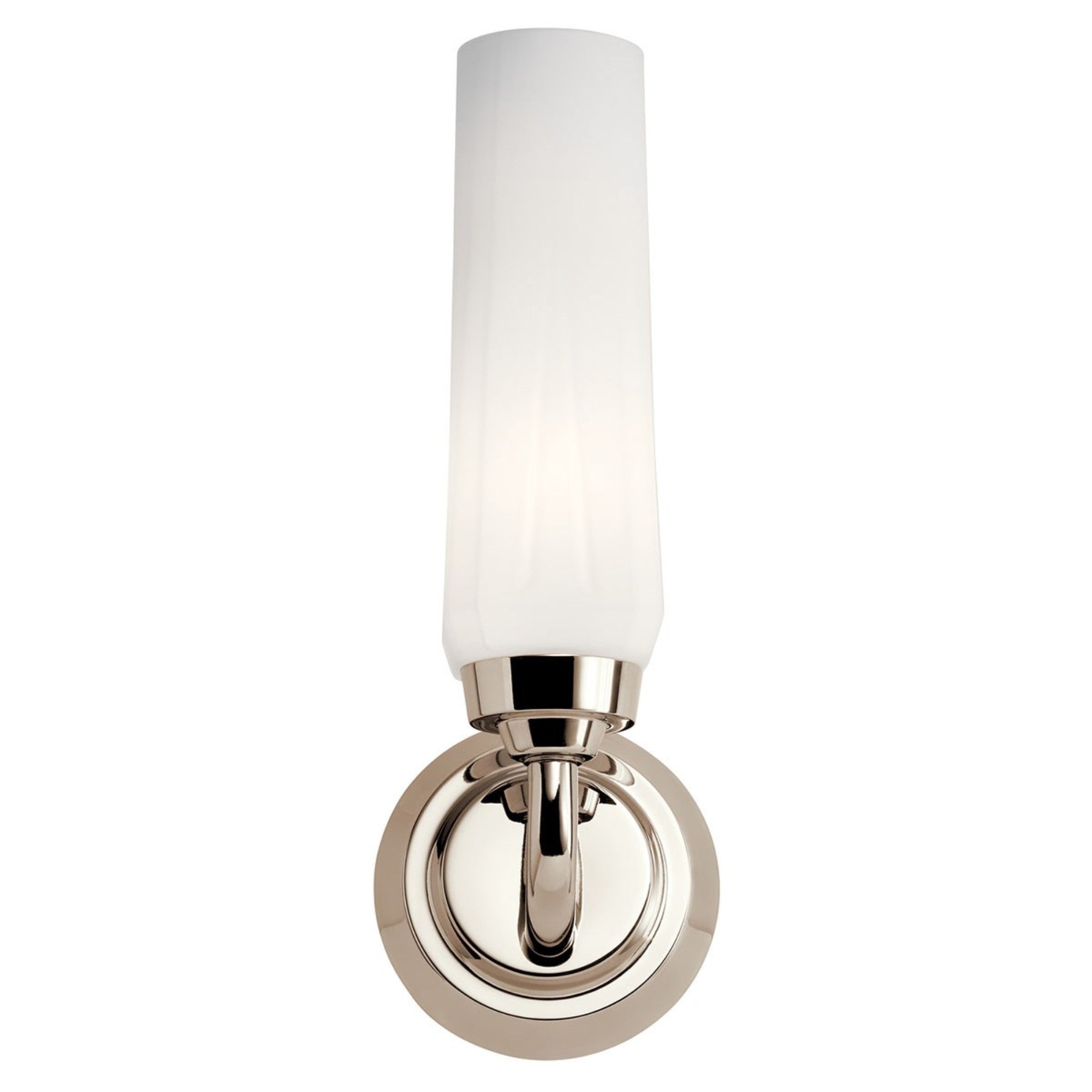 Truby 12" Wall Sconce, Polished Nickel Finish - Bees Lighting