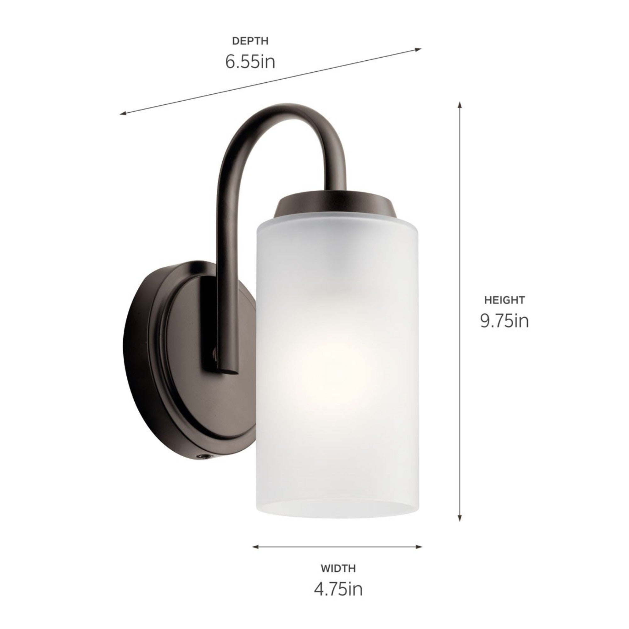Kennewick 5" Wall Sconce, Olde Bronze Finish - Bees Lighting