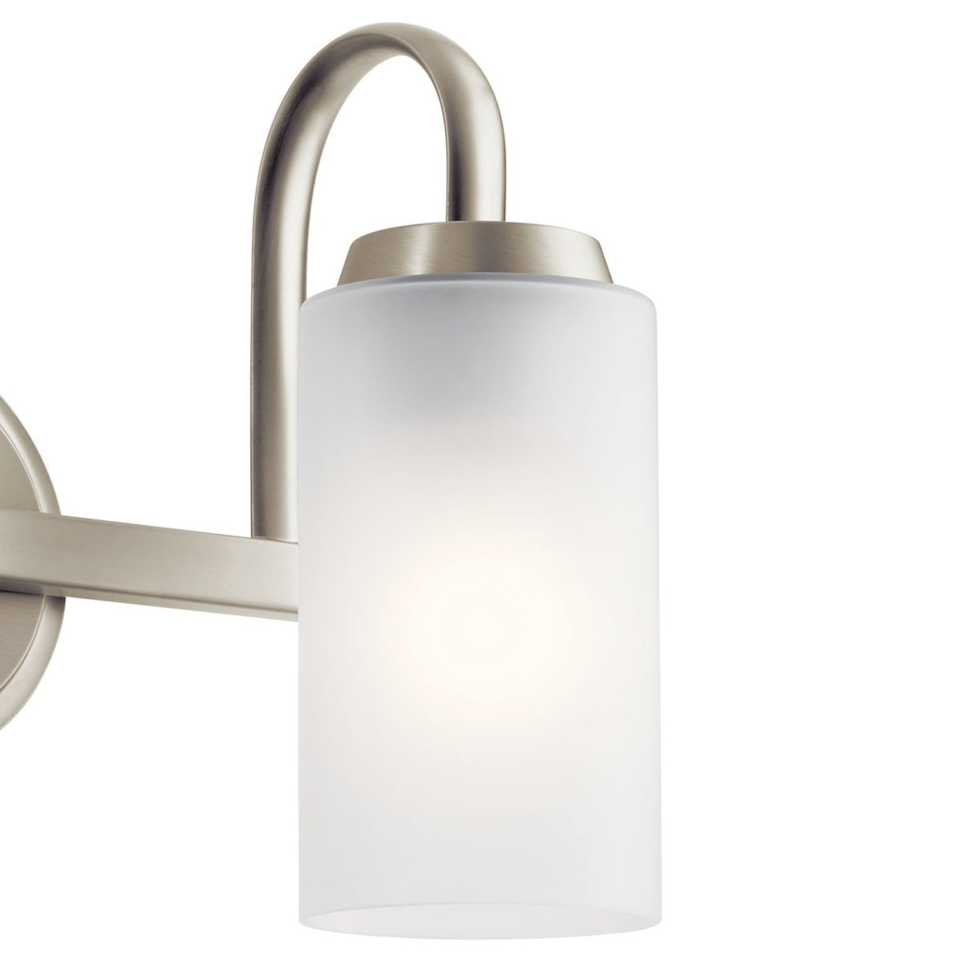 Kennewick 13" 2-Light Bath Vanity Light, Brushed Nickel Finish - Bees Lighting