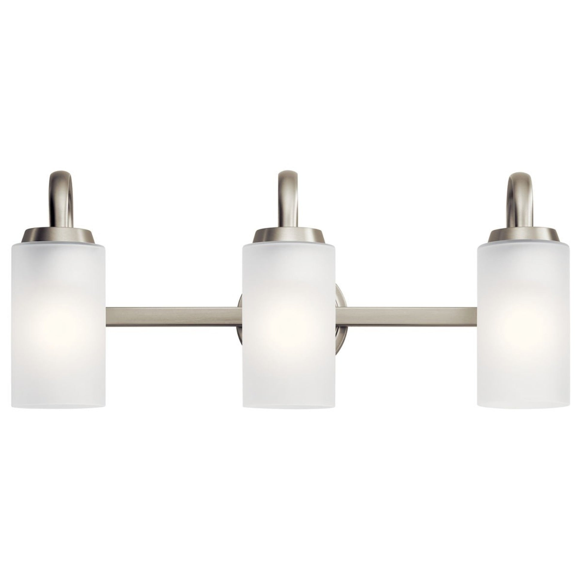 Kennewick 23" 3-Light Bath Vanity Light, Brushed Nickel Finish - Bees Lighting