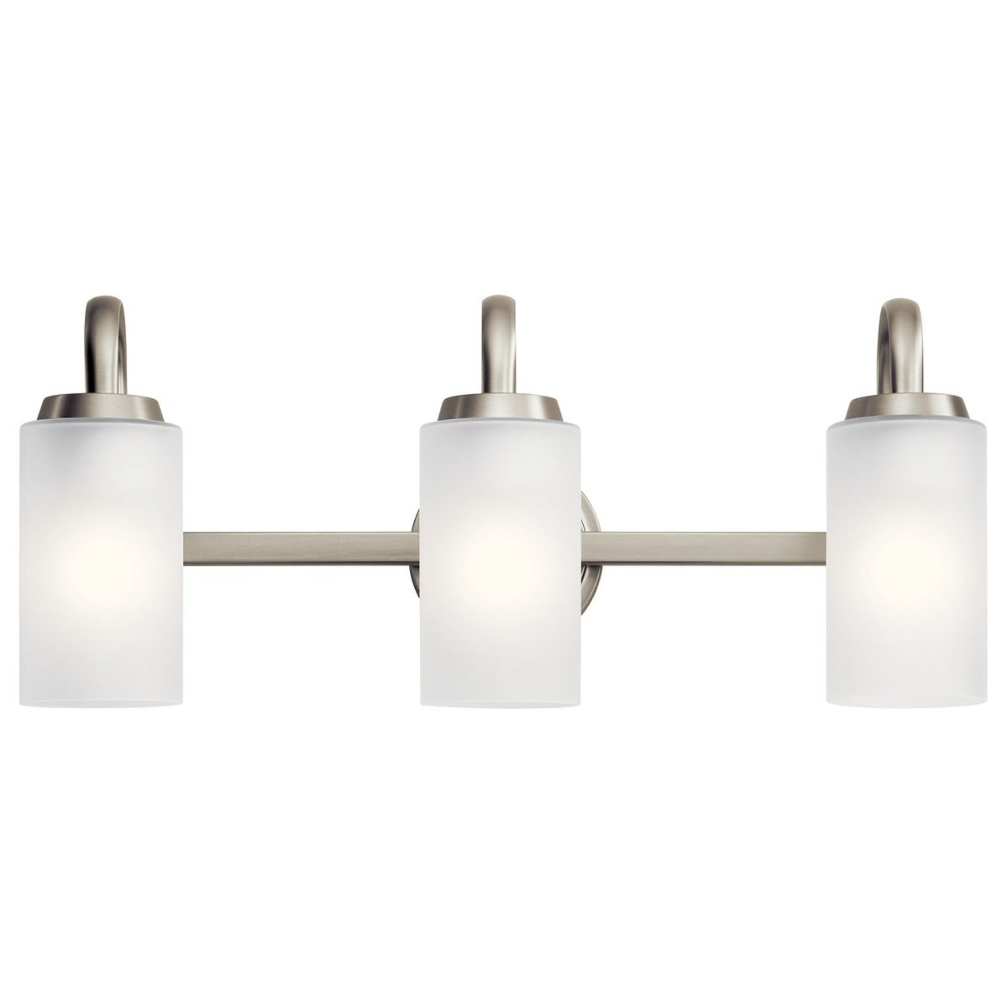Kennewick 23" 3-Light Bath Vanity Light, Brushed Nickel Finish - Bees Lighting