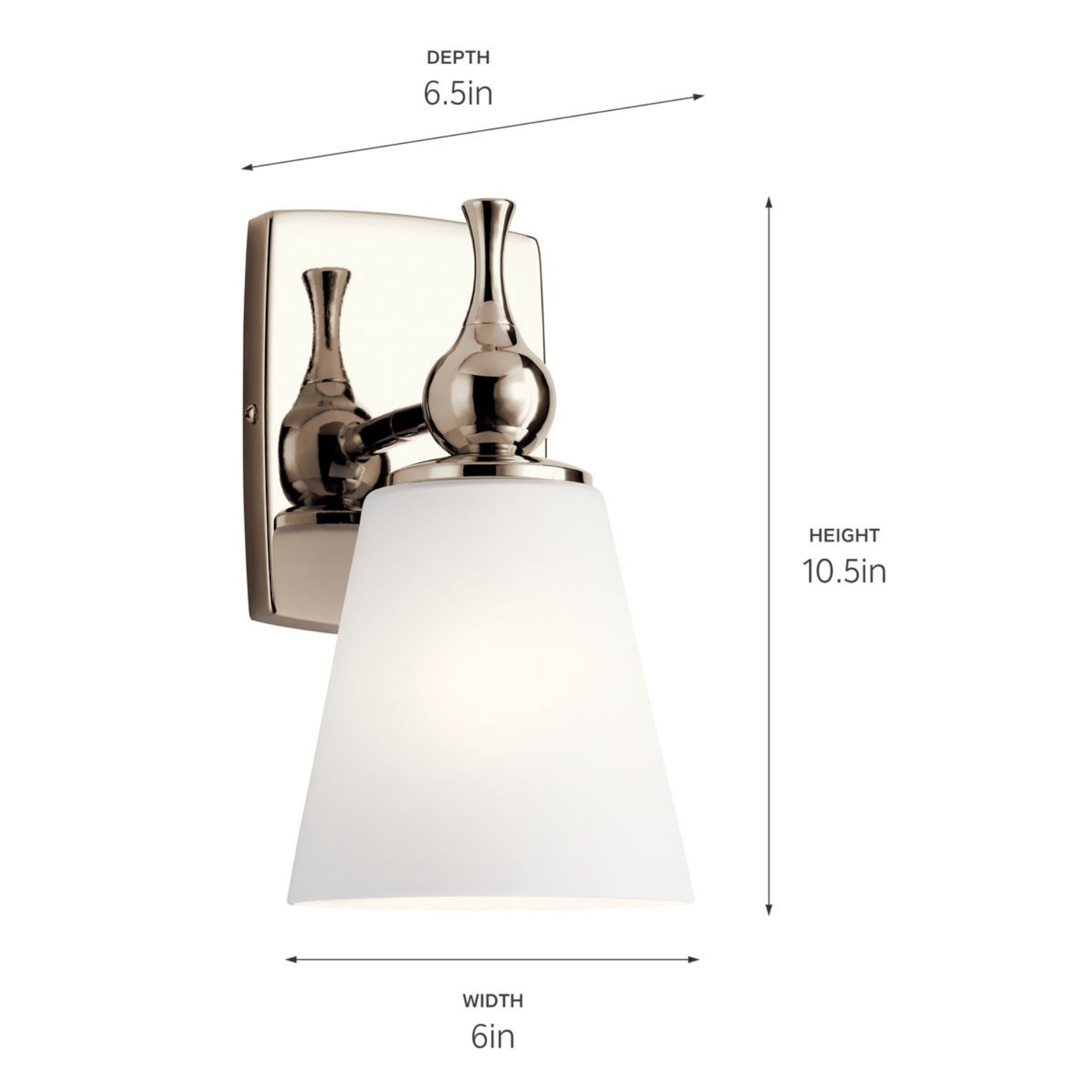 Cosabella 11" Wall Sconce, Polished Nickel Finish - Bees Lighting