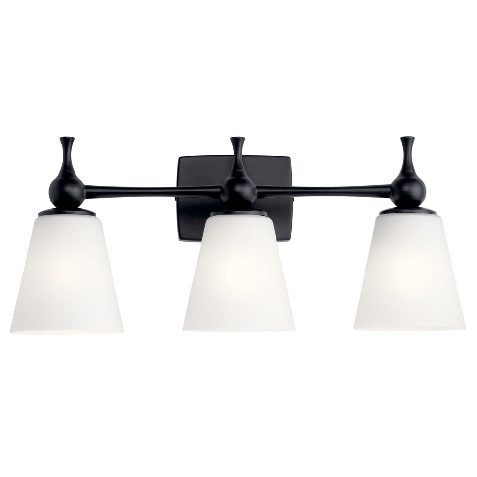 Cosabella 24" 3-Light Bath Vanity Light, Black Finish - Bees Lighting