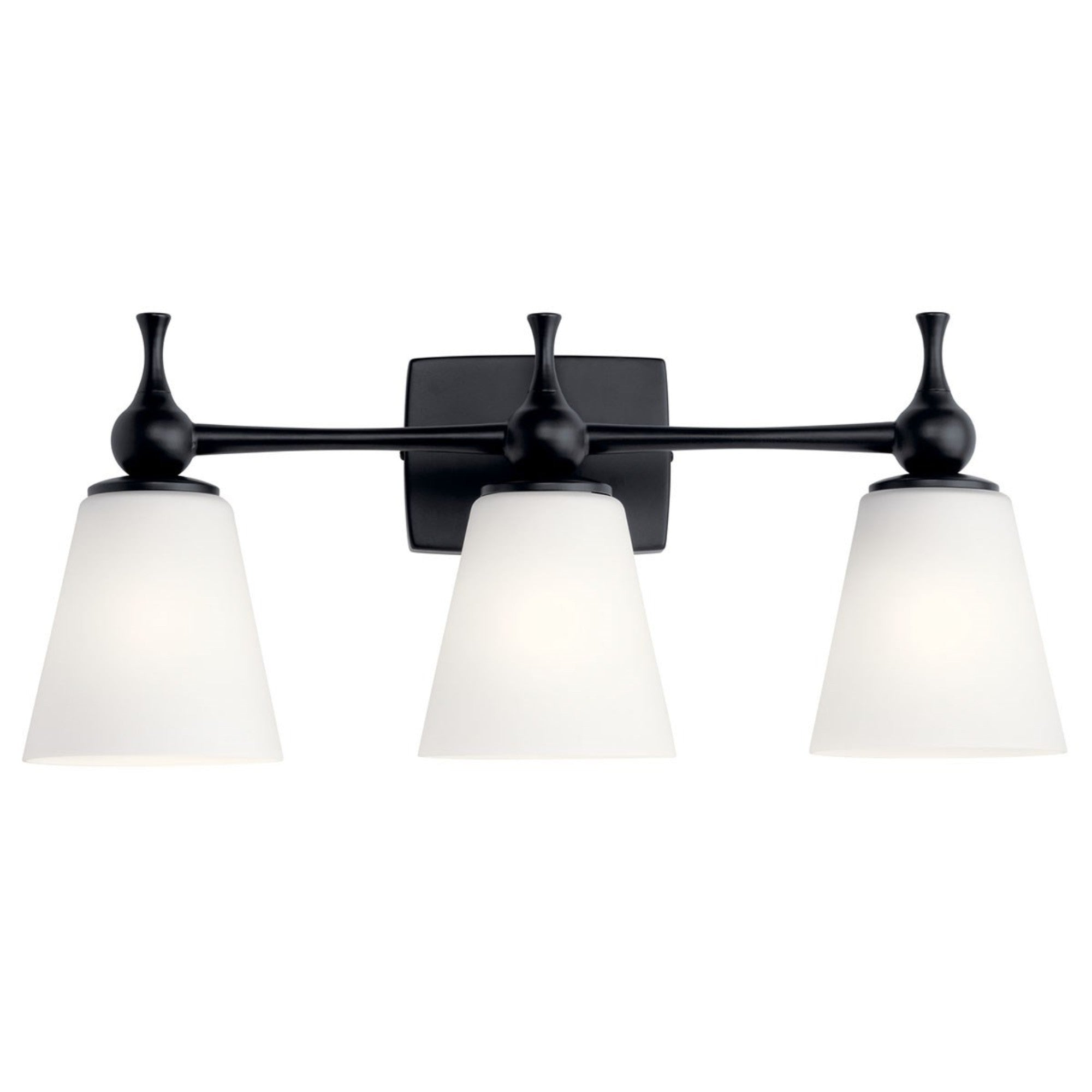 Cosabella 24" 3-Light Bath Vanity Light, Black Finish - Bees Lighting
