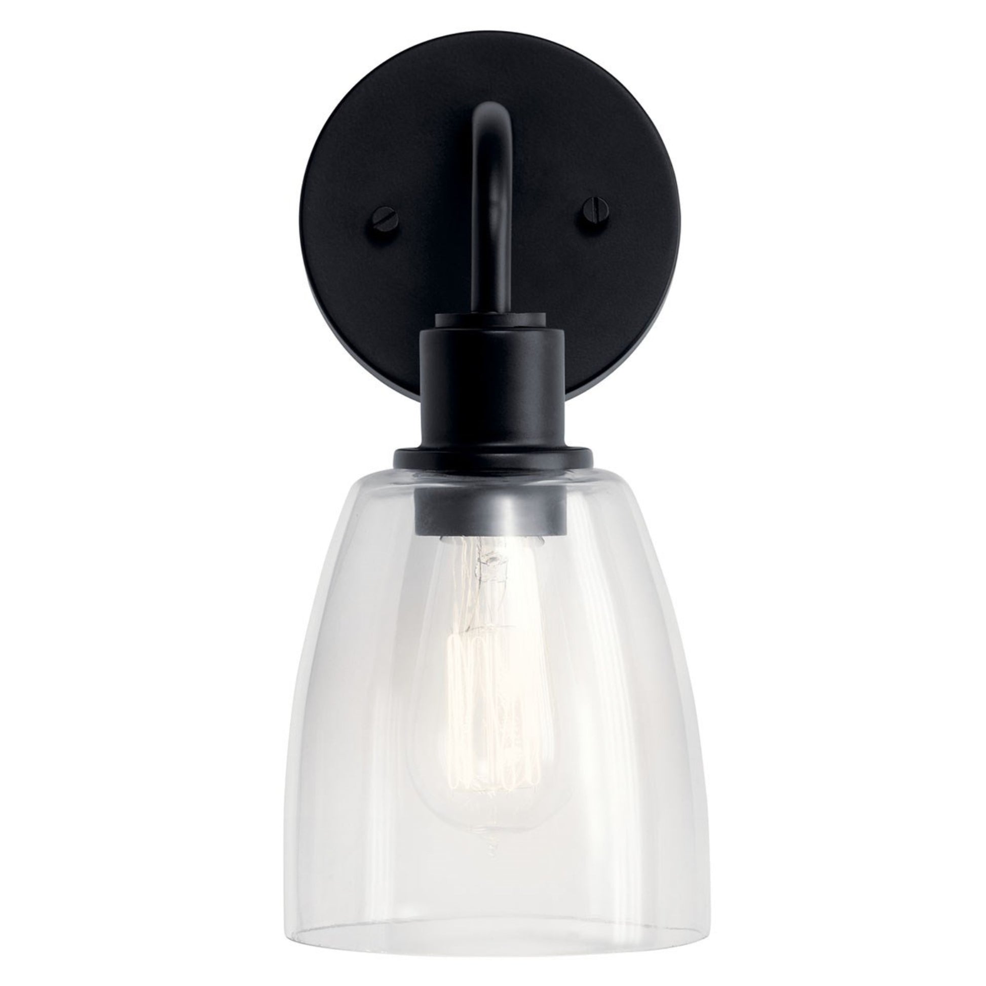 Meller 6" Wall Sconce, Black Finish - Bees Lighting