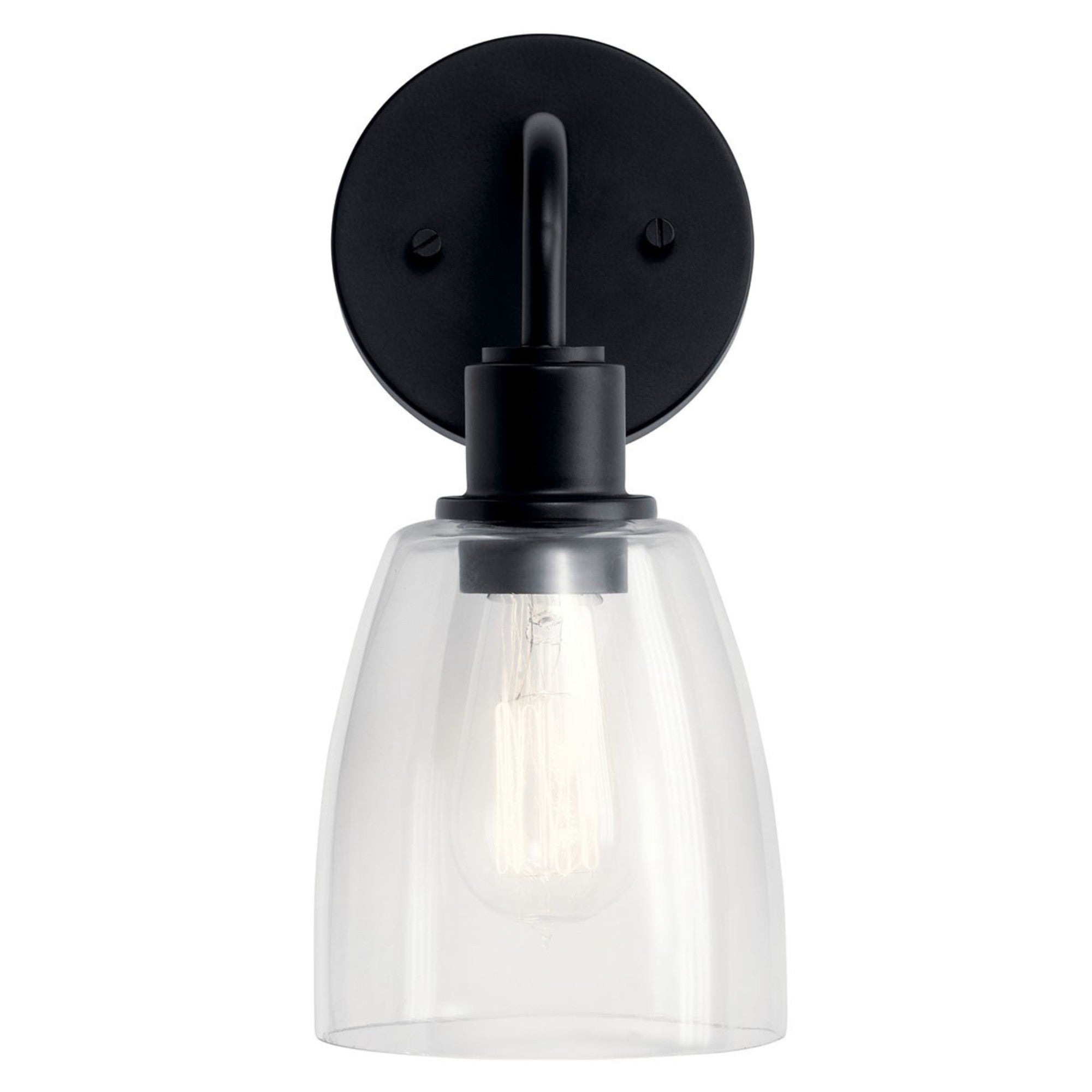 Meller 6" Wall Sconce, Black Finish - Bees Lighting
