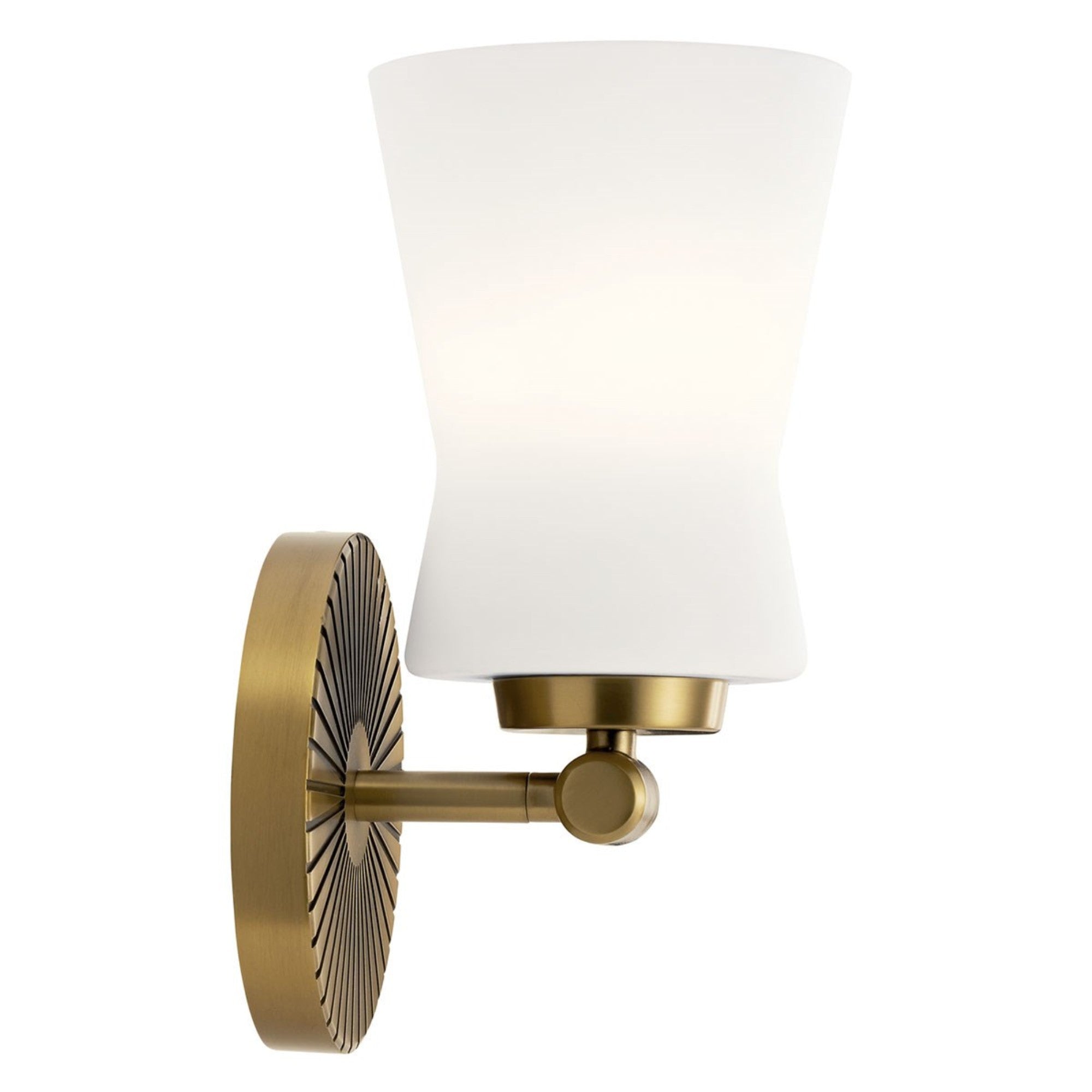 Brianne 10" Wall Sconce, Brushed Natural Brass Finish - Bees Lighting
