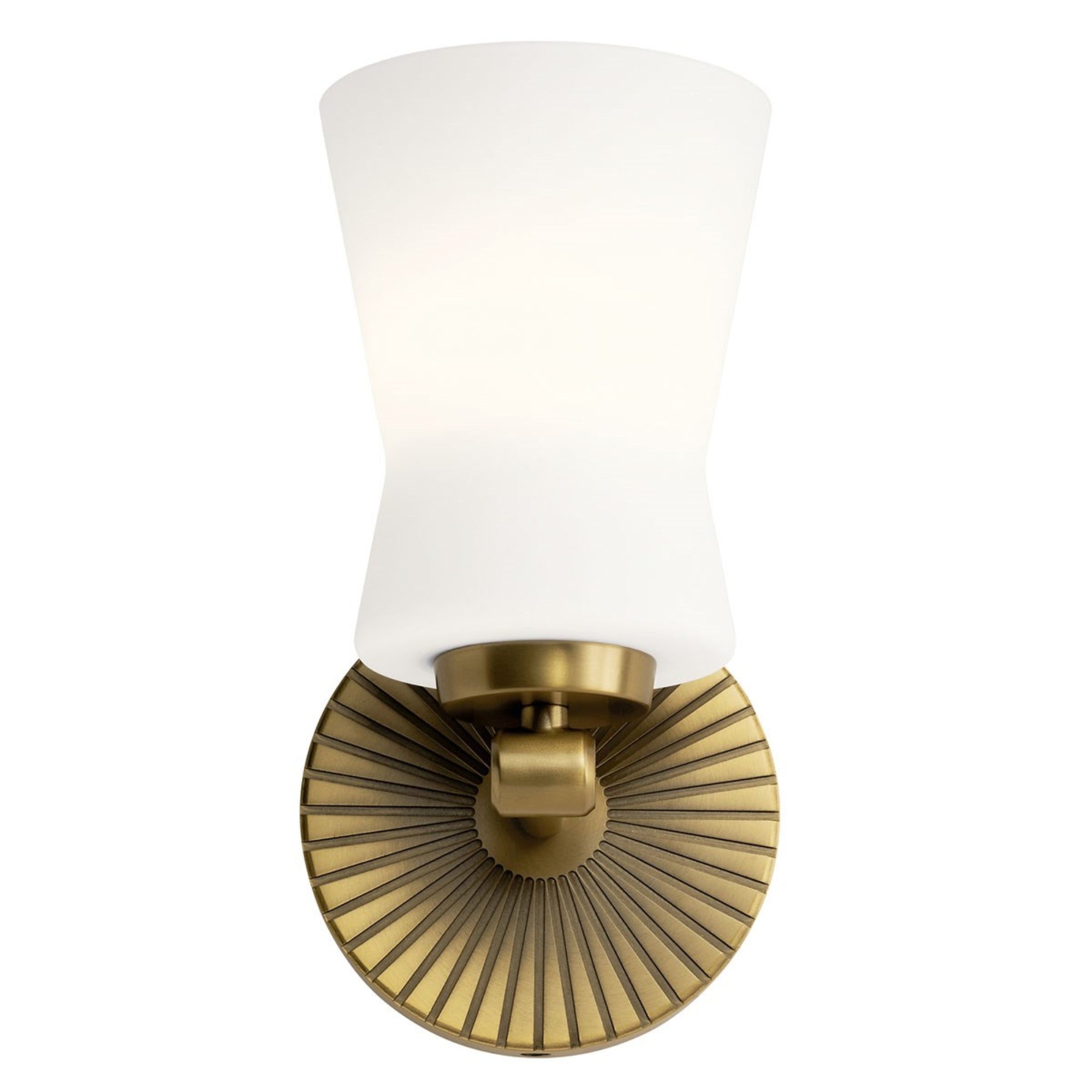 Brianne 10" Wall Sconce, Brushed Natural Brass Finish - Bees Lighting