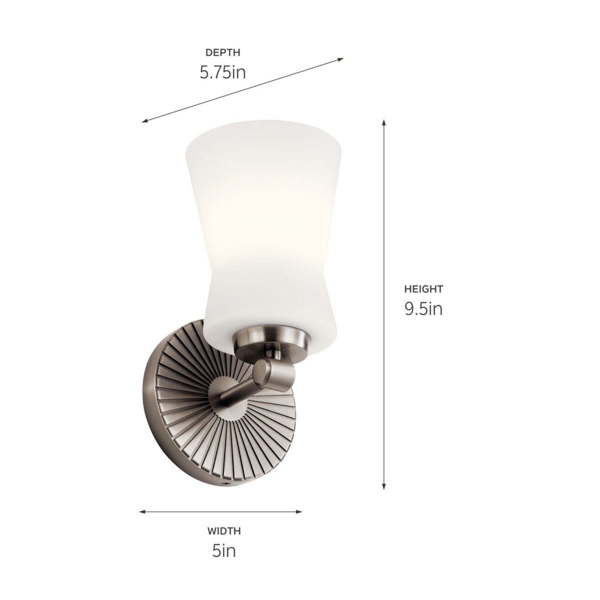 Brianne 10" Wall Sconce, Classic Pewter Finish - Bees Lighting