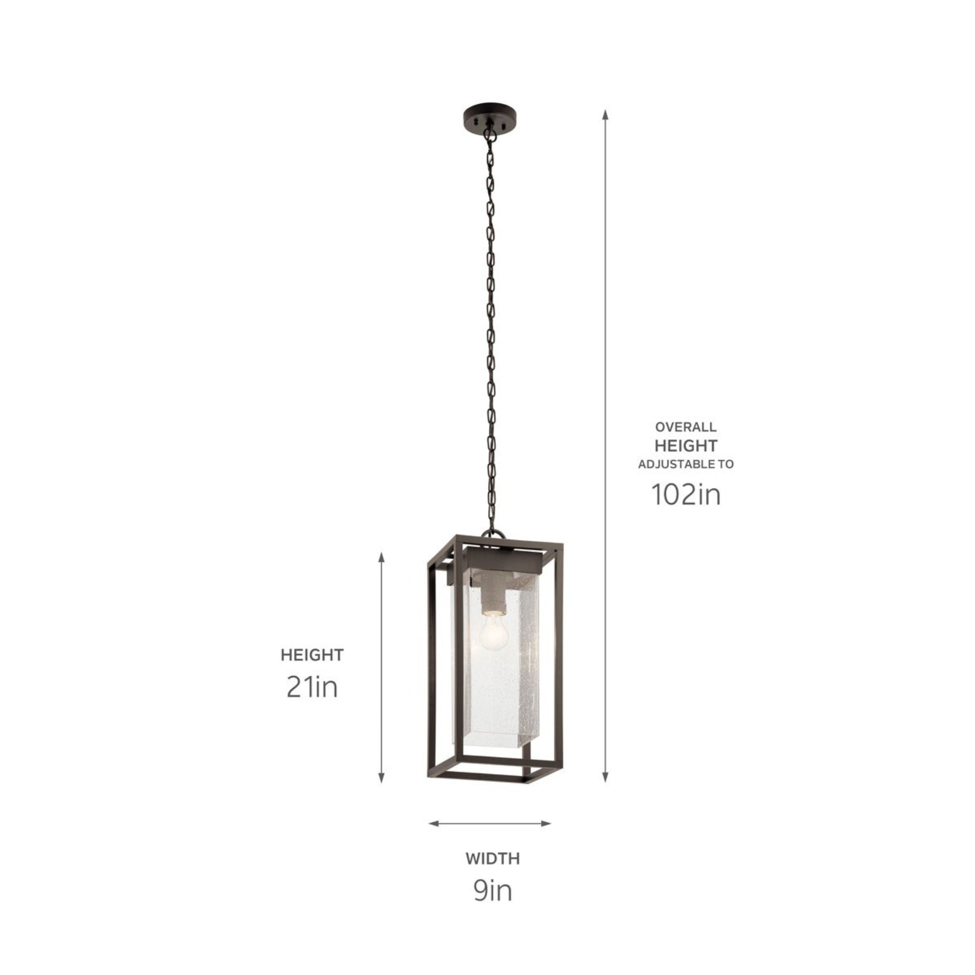 Mercer 21" Outdoor Pendant, Olde Bronze Finish - Bees Lighting
