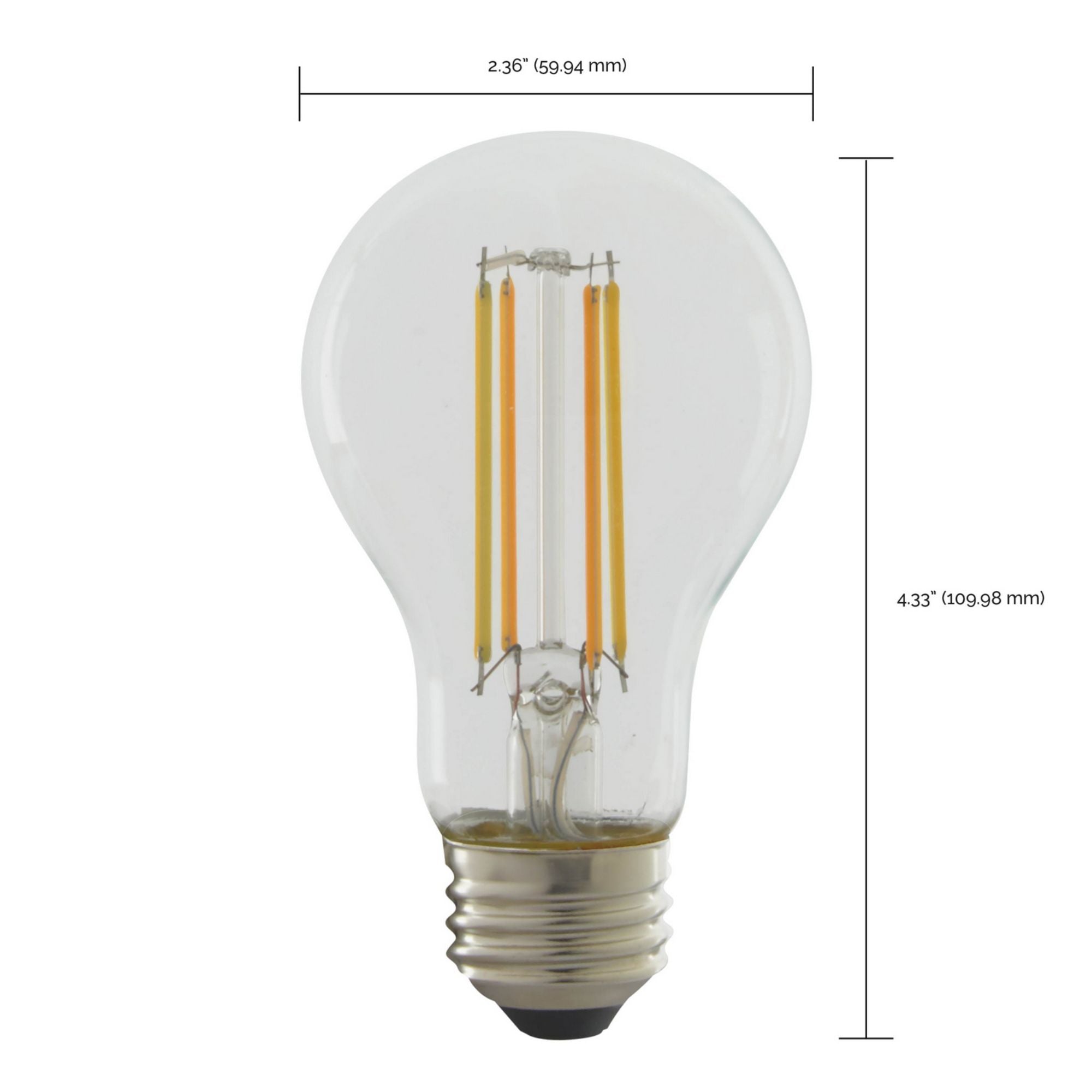 Starfish A19 Wi-Fi Smart LED Filament Bulb, 5W, 450 Lumens, Tunable White, T20 Compliant - Bees Lighting