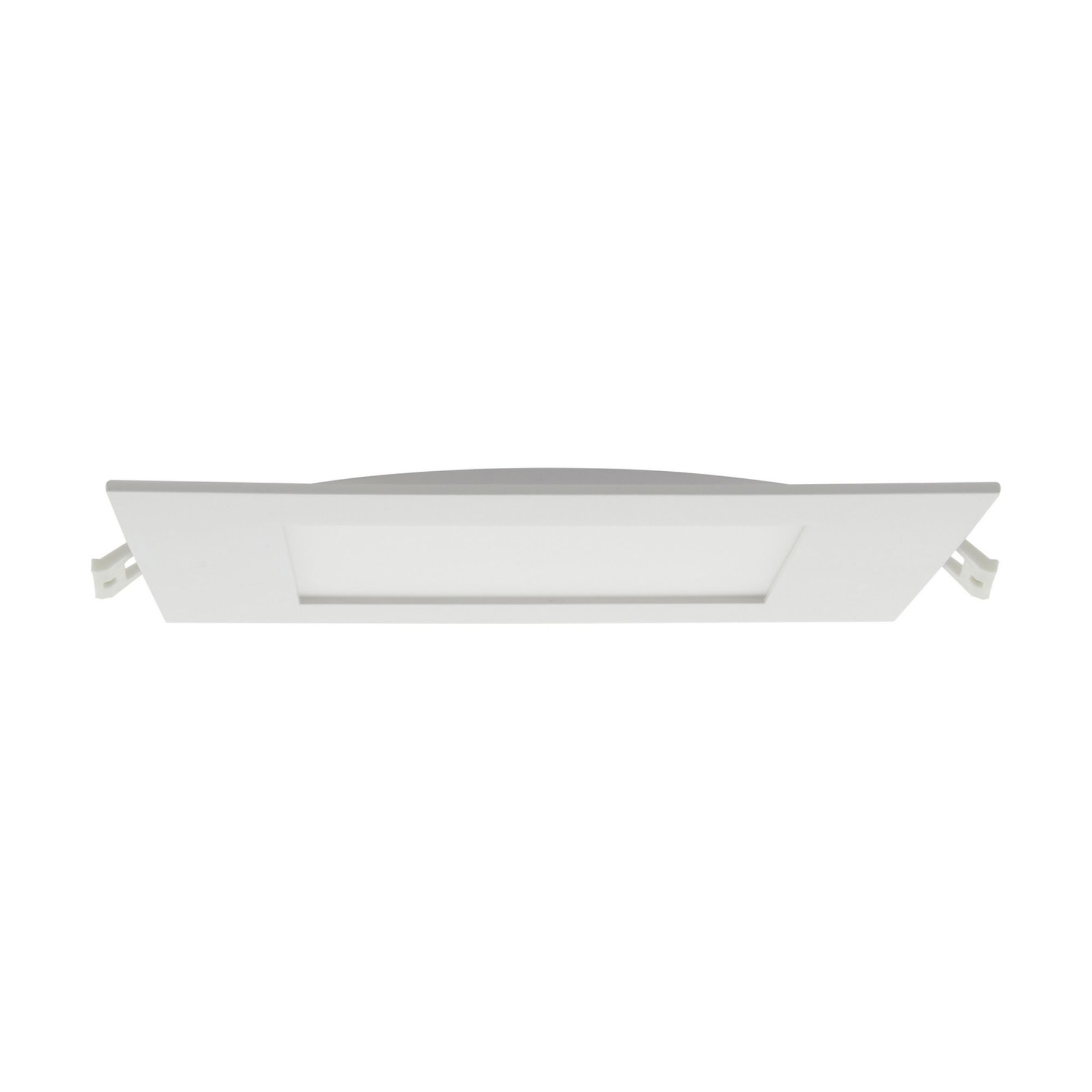 Edge-Lit 8" Square Canless LED Recessed Light, 24W, 1650 Lm, 5-CCT - Bees Lighting