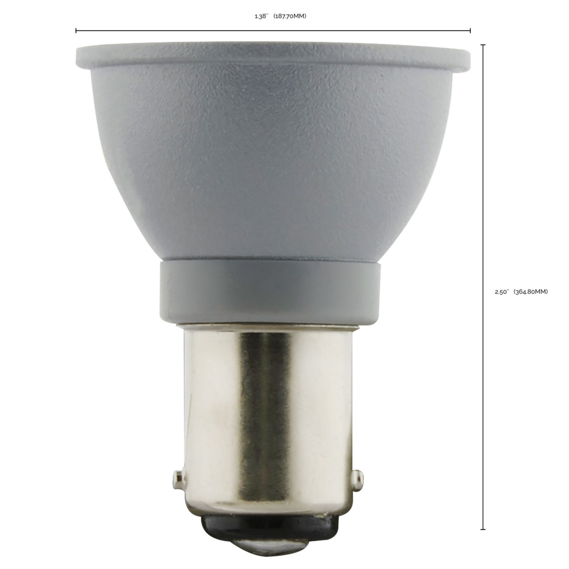 ALR12 LED Reflector Bulb, 3 Watts, 220 Lumens, 3000K, BA15d Double Bayonet Base, 31° Flood - Bees Lighting