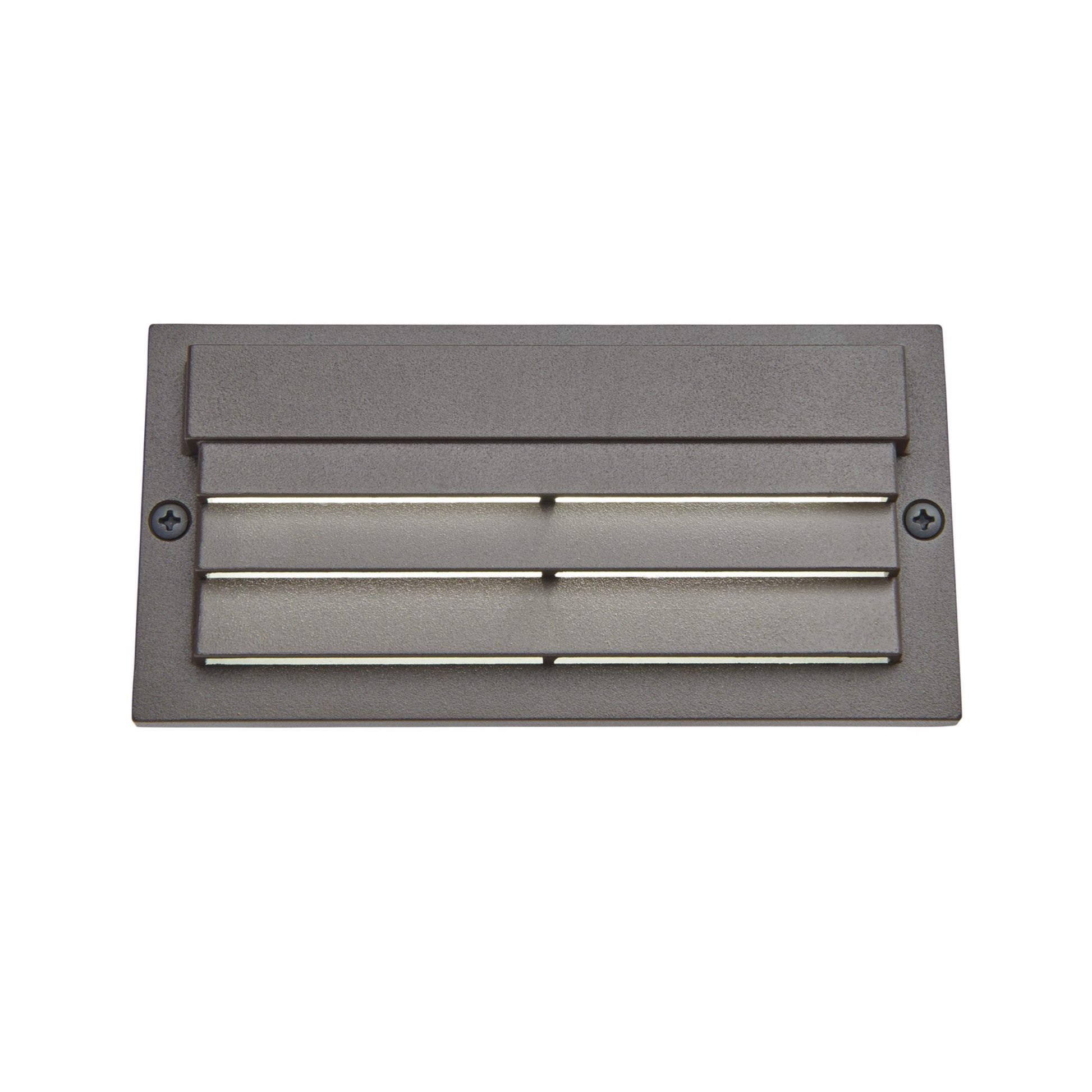12V 6" LED Louvered Step Light 3000K Textured Architectural Bronze - Bees Lighting