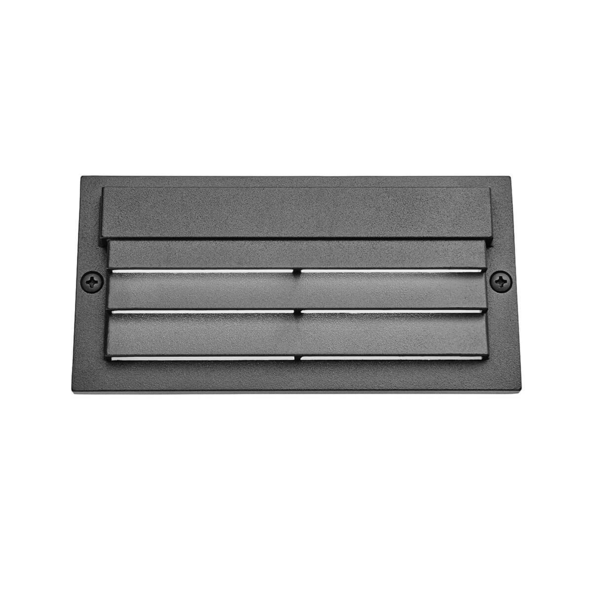 12V 6" LED Louvered Step Light 2700K Textured Black - Bees Lighting