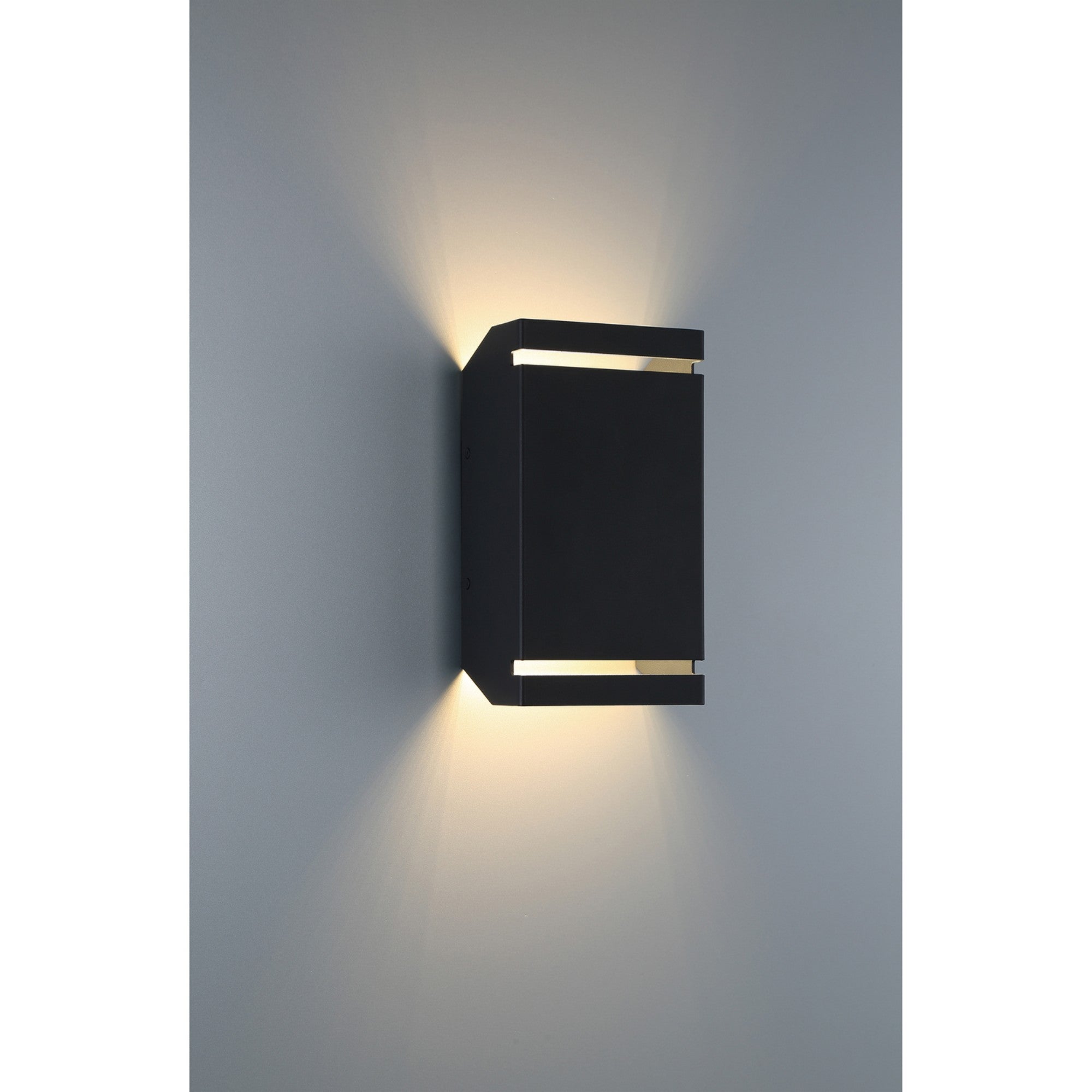 La Vida 10" LED Outdoor Wall Sconce, Black Finish - Bees Lighting