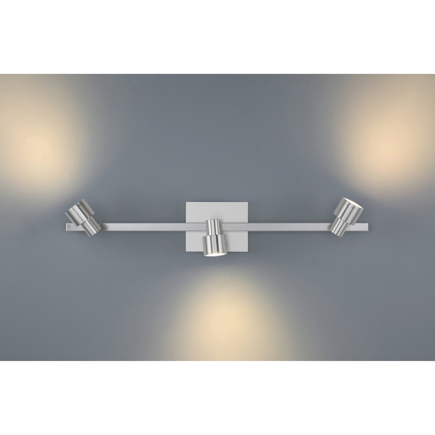 Lincoln 28" Adjustable LED Track Rail, Brushed Steel Finish - Bees Lighting