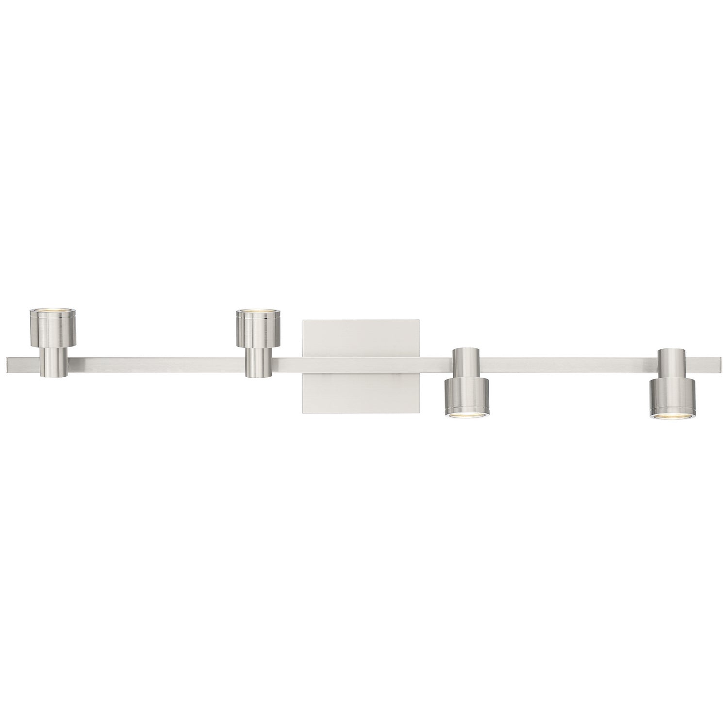 Lincoln 35" Adjustable LED Track Rail, Brushed Steel Finish - Bees Lighting