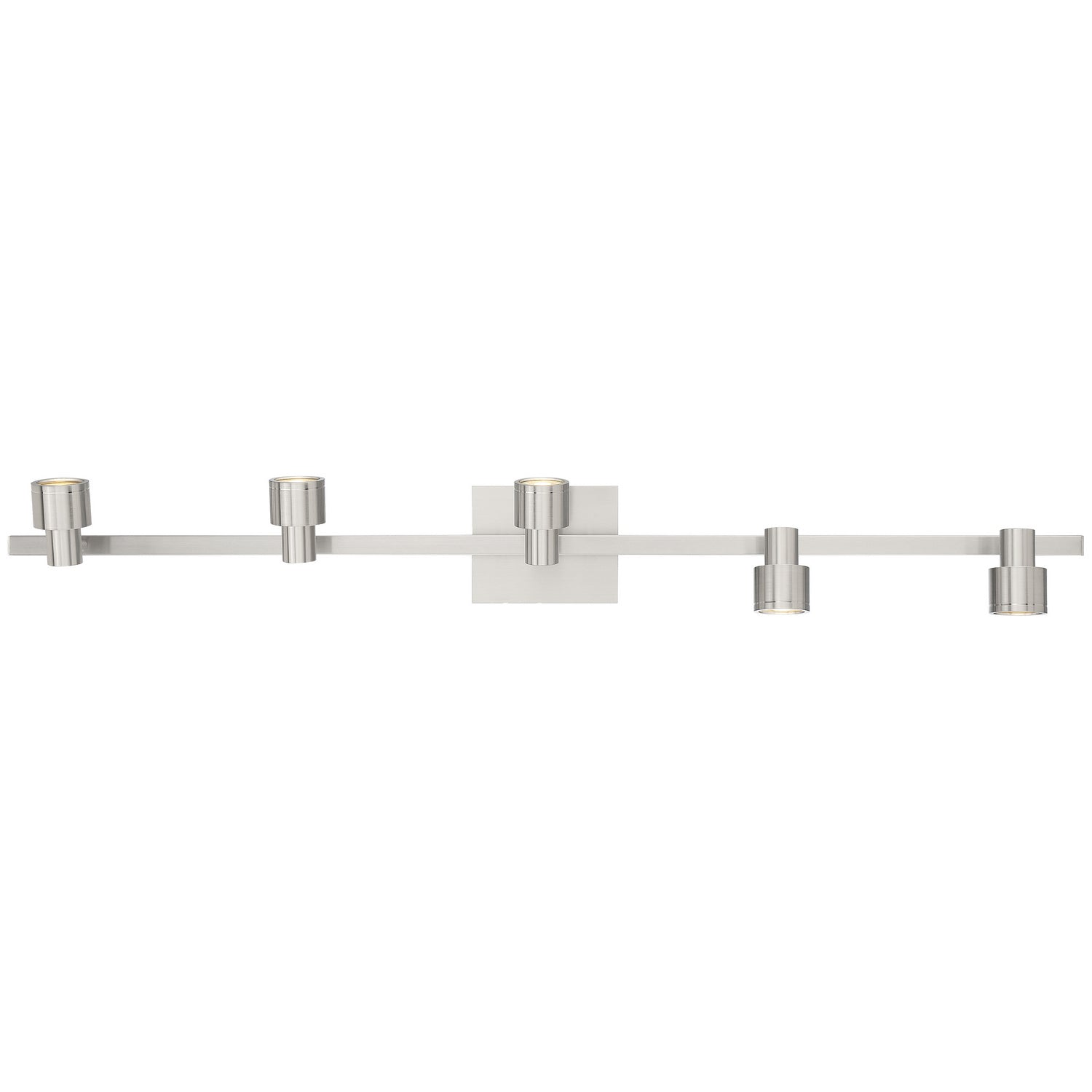 Lincoln 43" Adjustable LED Track Rail, Brushed Steel Finish - Bees Lighting