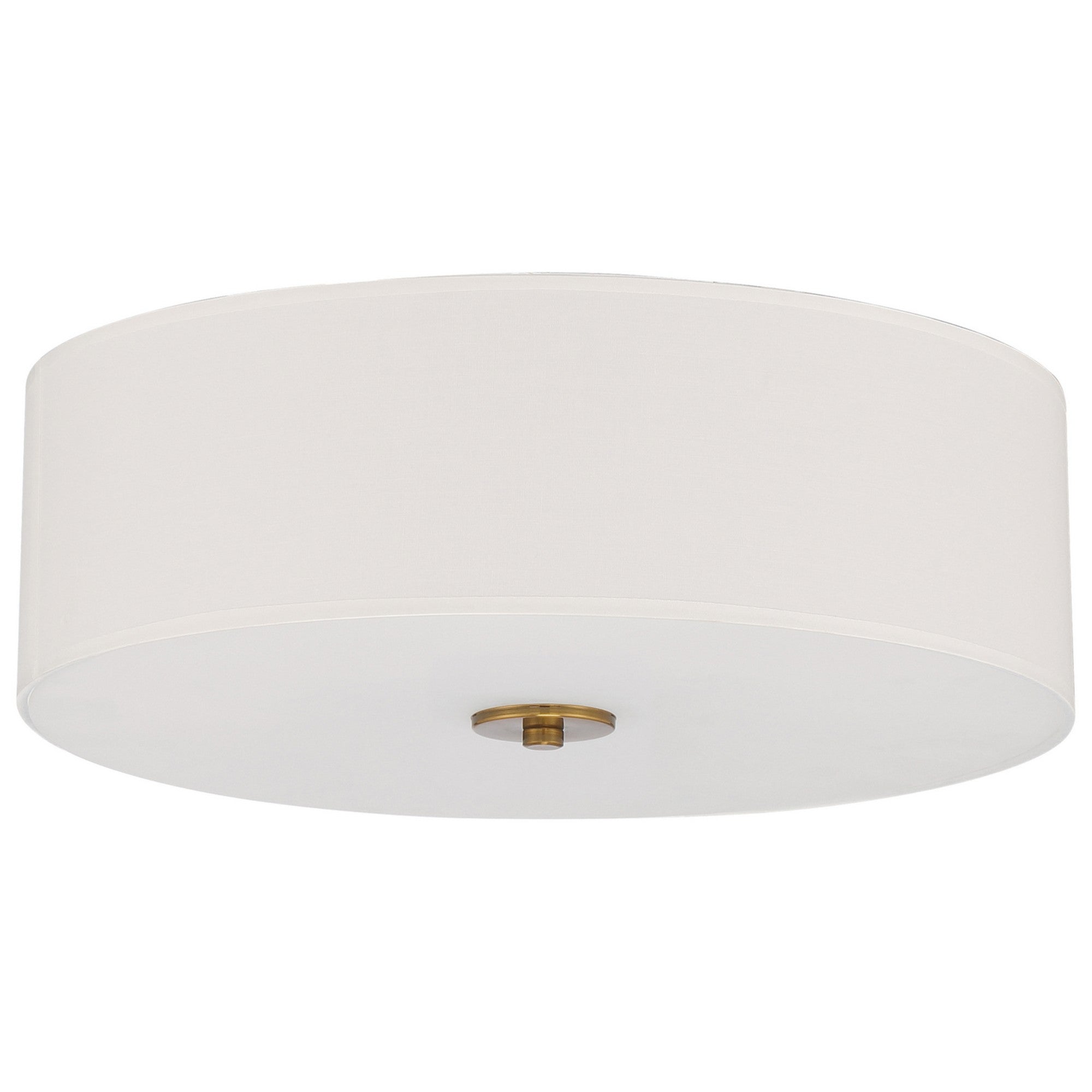 Mid Town 18" LED Flush Mount, Antique Brushed Brass Finish