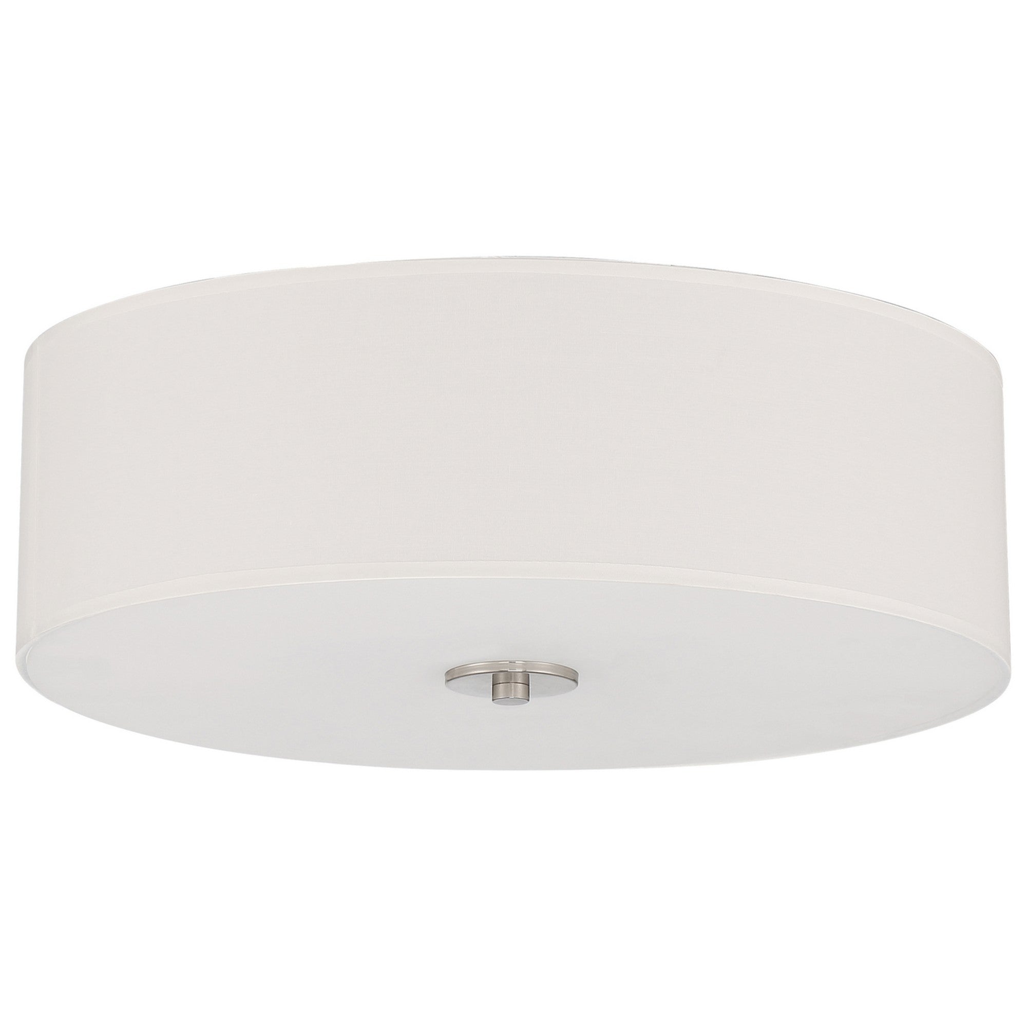 Mid Town 18" LED Flush Mount, Brushed Steel Finish