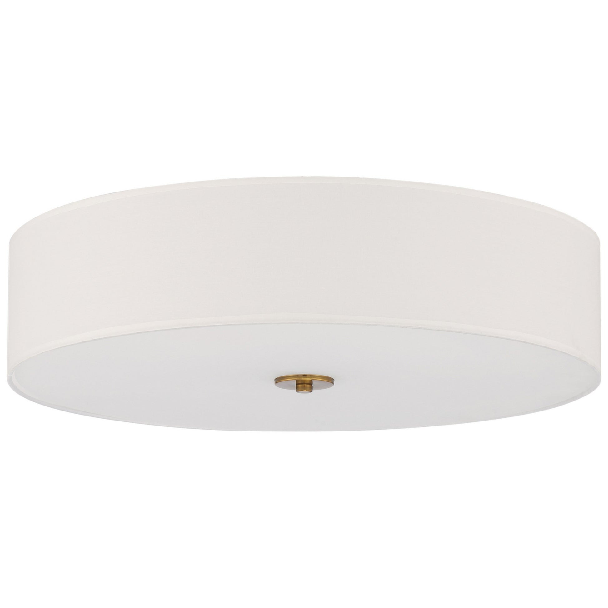Mid Town 24" LED Flush Mount, Antique Brushed Brass Finish - Bees Lighting