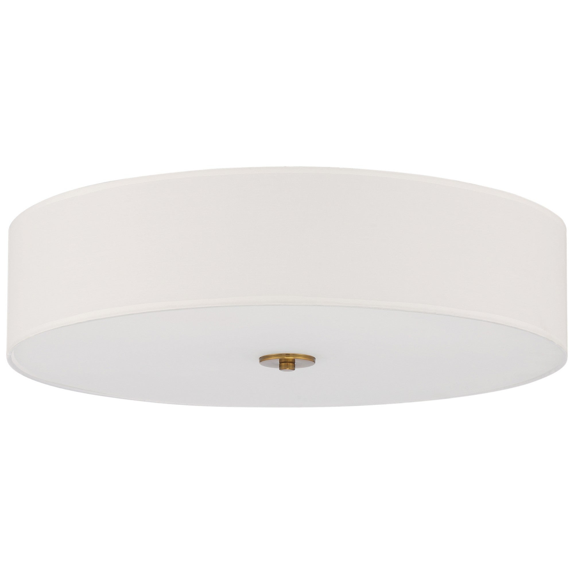 Mid Town 24" LED Flush Mount, Antique Brushed Brass Finish
