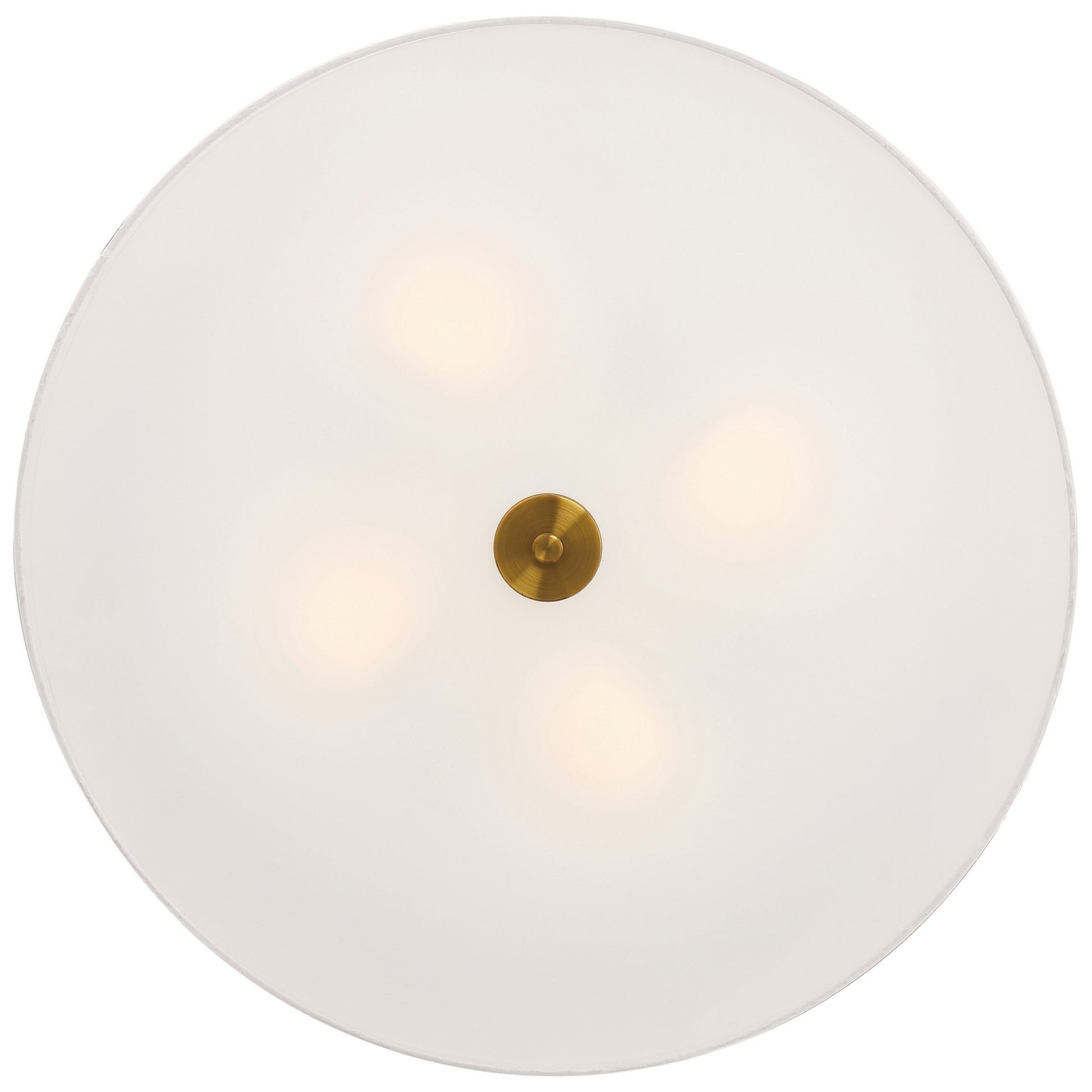 Mid Town 24" LED Flush Mount, Antique Brushed Brass Finish - Bees Lighting
