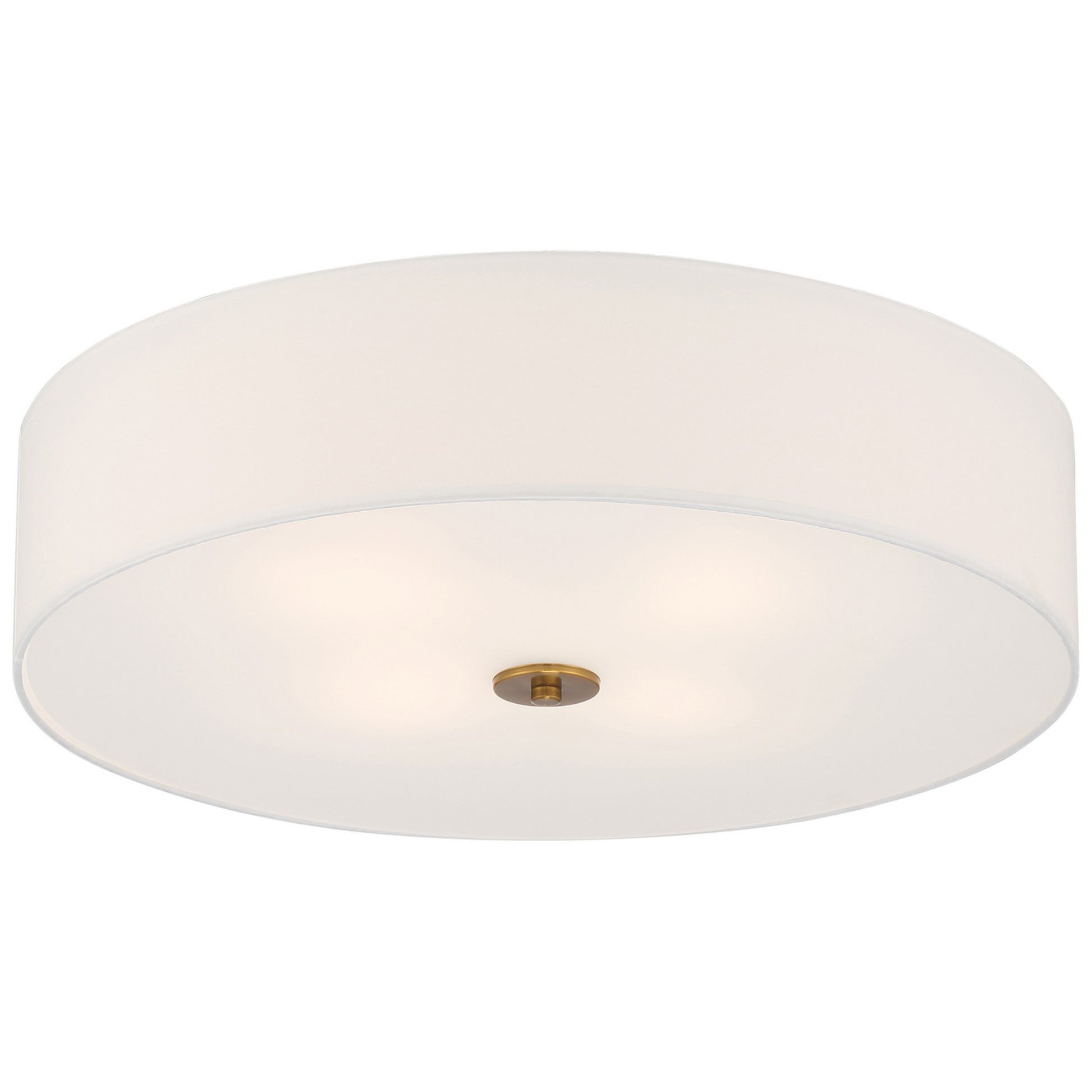 Mid Town 24" LED Flush Mount, Antique Brushed Brass Finish - Bees Lighting