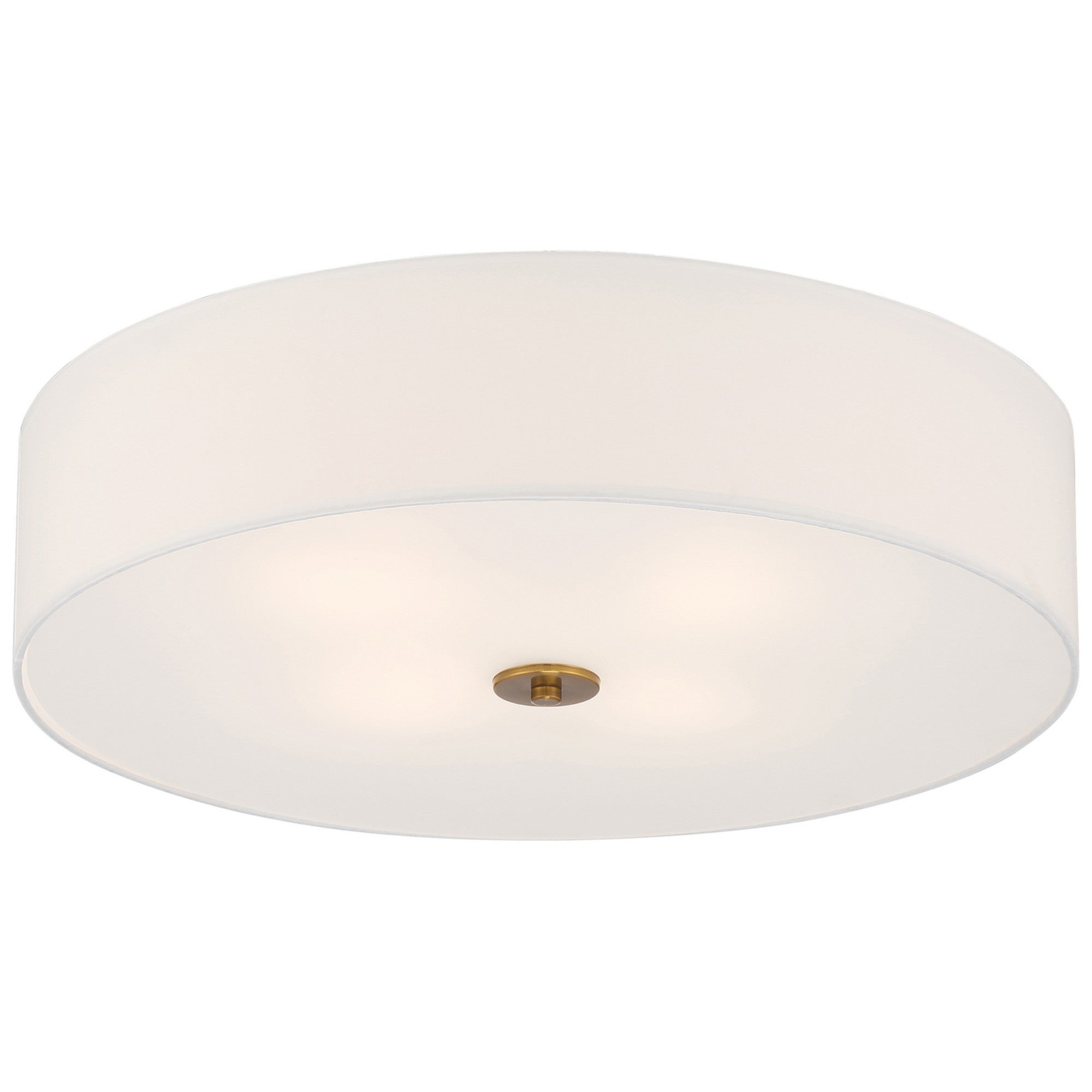 Mid Town 24" LED Flush Mount, Antique Brushed Brass Finish - Bees Lighting
