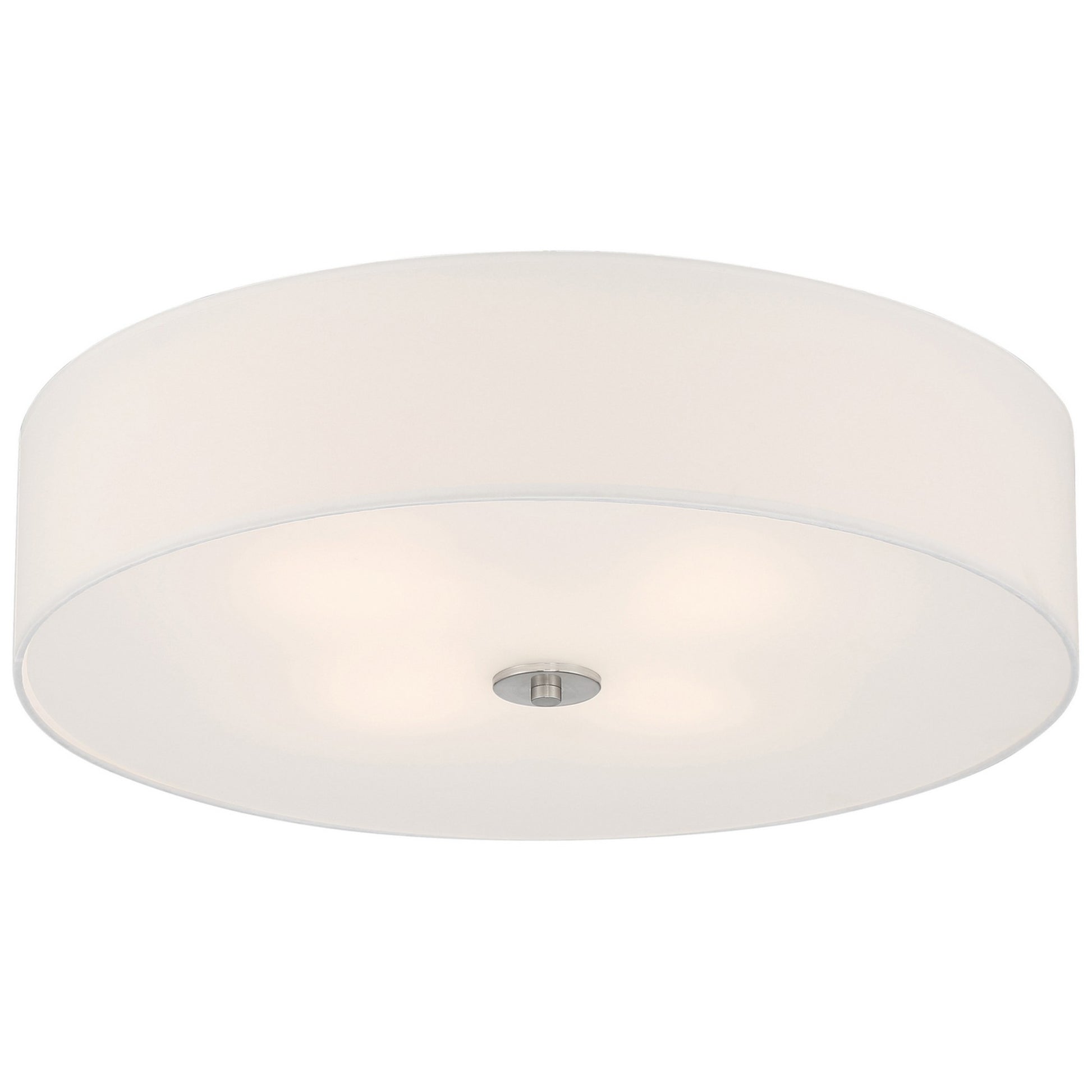 Mid Town 24" LED Flush Mount, Brushed Steel Finish - Bees Lighting