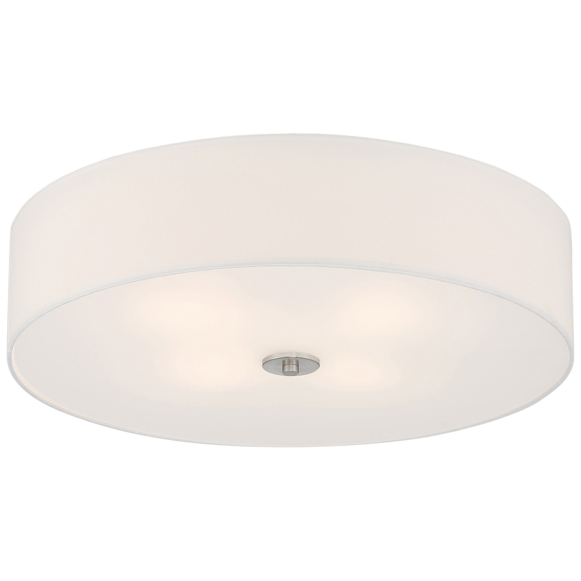 Mid Town 24" LED Flush Mount, Brushed Steel Finish - Bees Lighting