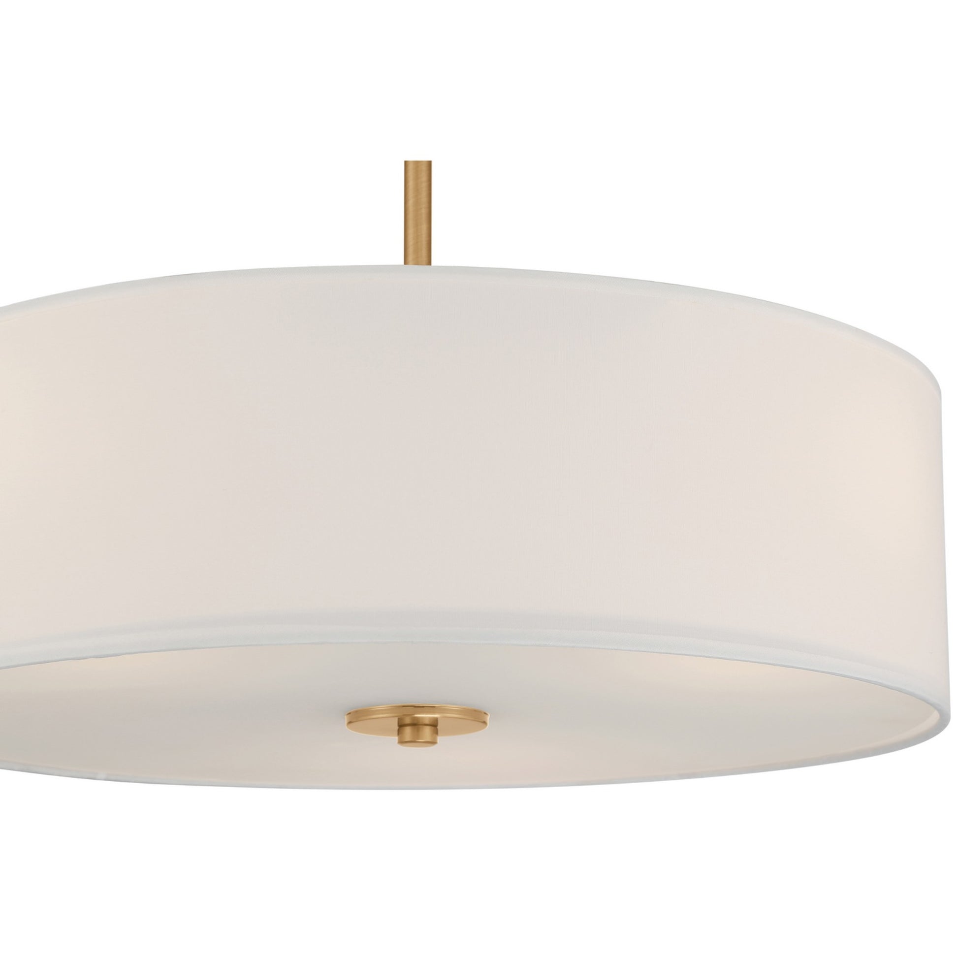Mid Town 18" Convertible LED Pendant, Antique Brushed Brass Finish - Bees Lighting