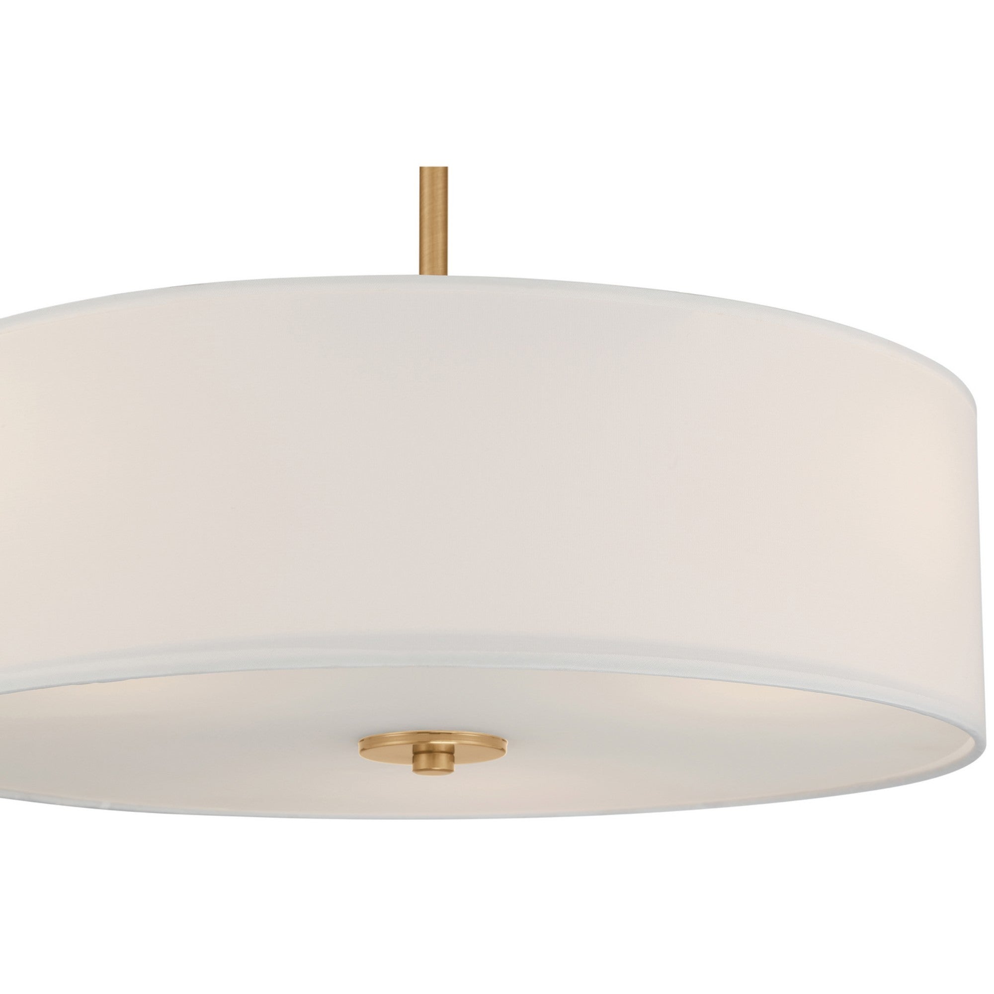 Mid Town 18" Convertible LED Pendant, Antique Brushed Brass Finish - Bees Lighting