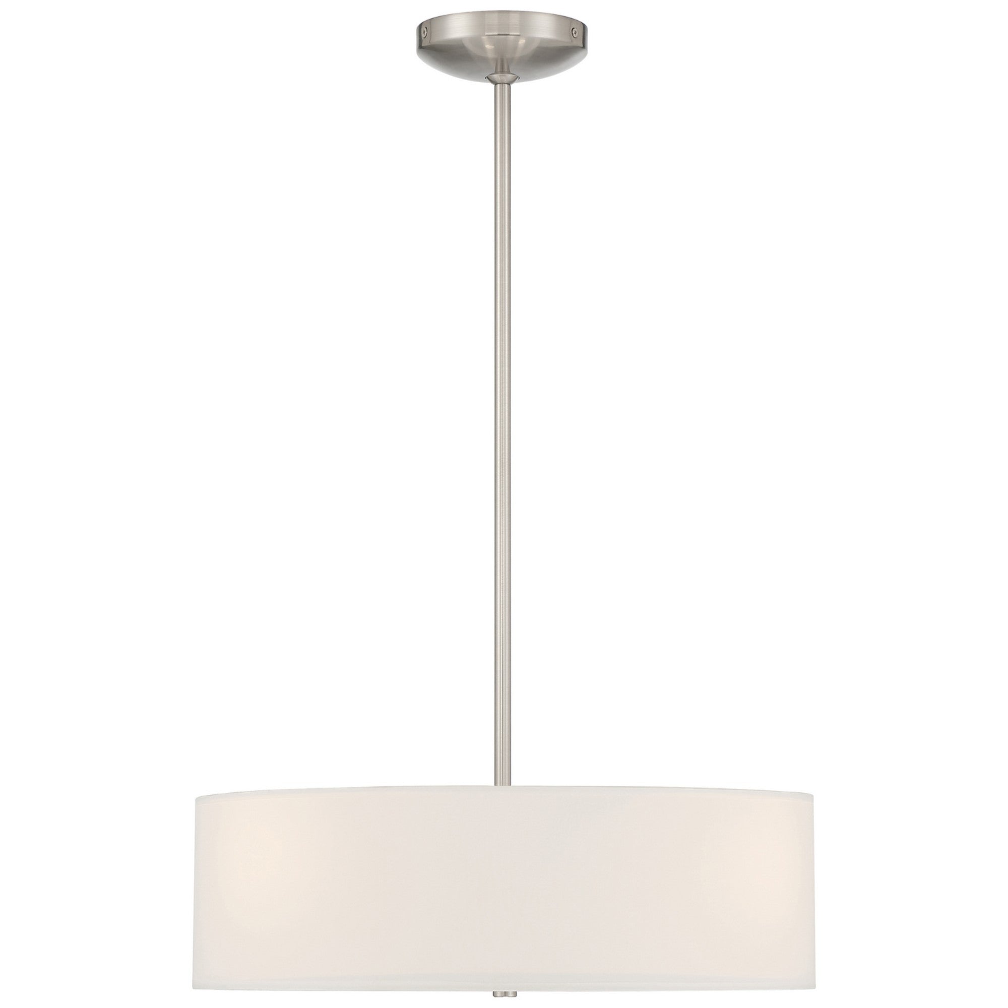 Mid Town 18" Convertible LED Pendant, Brushed Steel Finish - Bees Lighting