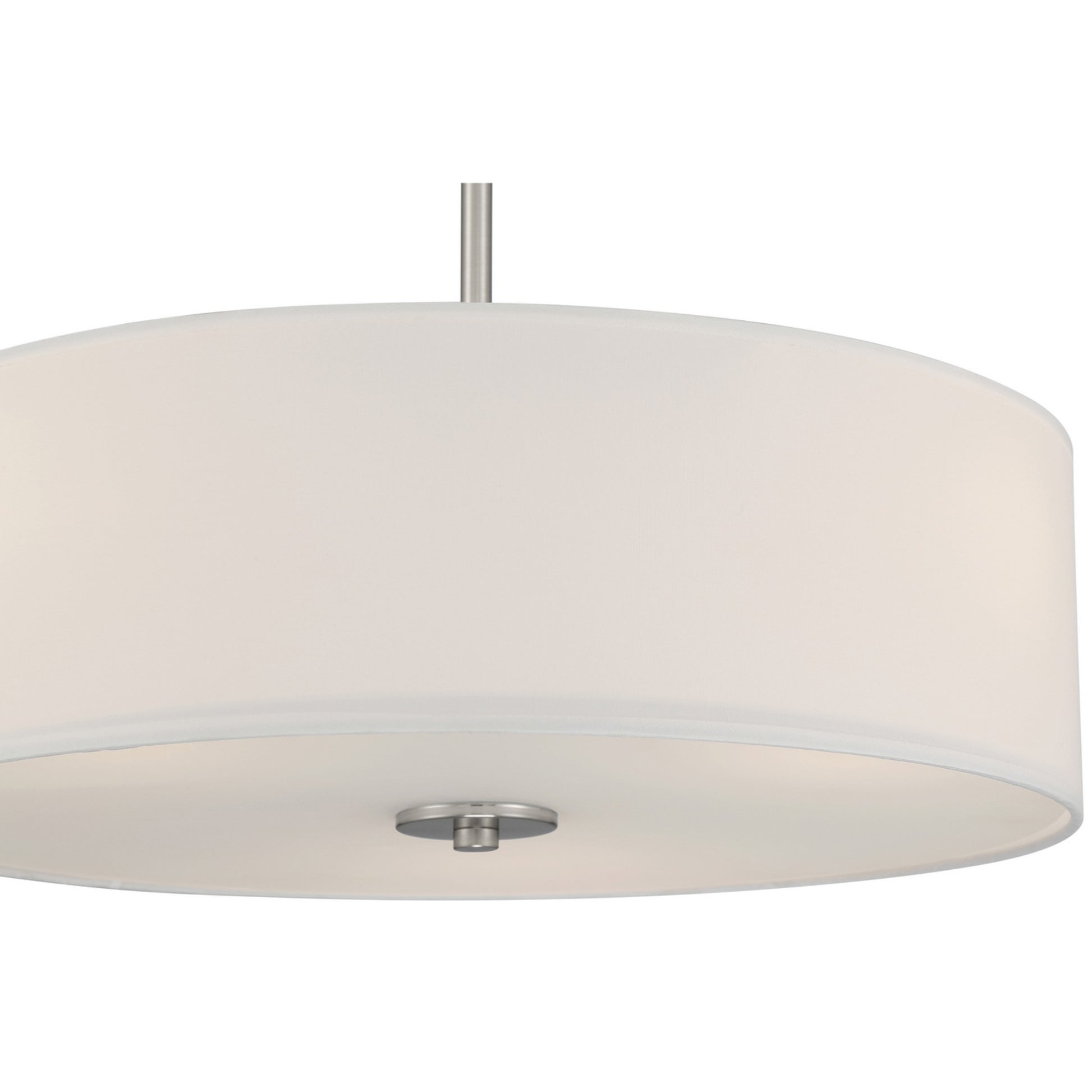 Mid Town 18" Convertible LED Pendant, Brushed Steel Finish - Bees Lighting