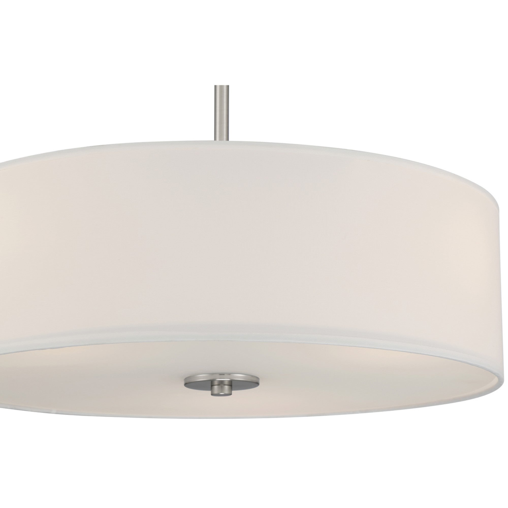 Mid Town 18" Convertible LED Pendant, Brushed Steel Finish - Bees Lighting