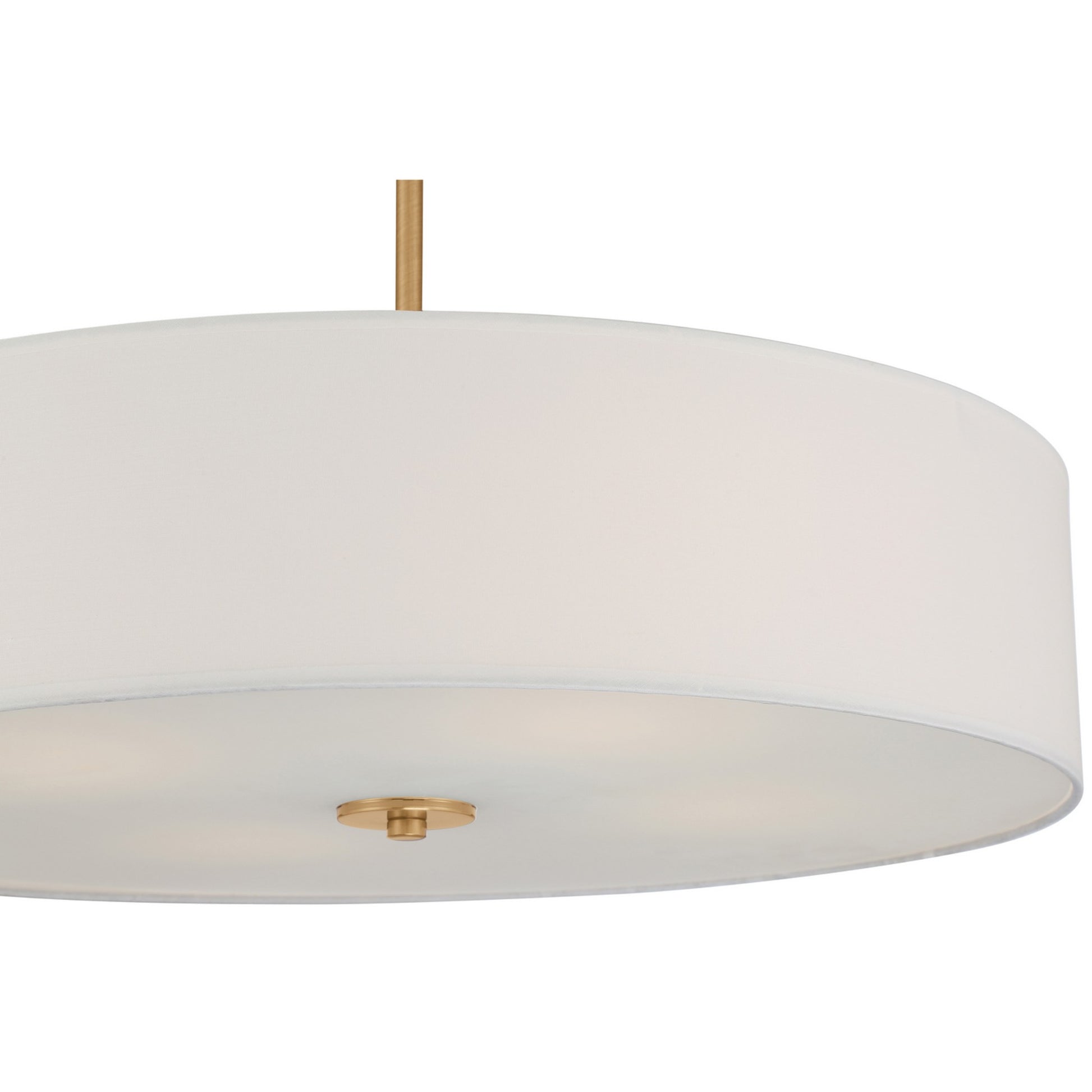 Mid Town 24" Convertible LED Pendant, Antique Brushed Brass Finish - Bees Lighting