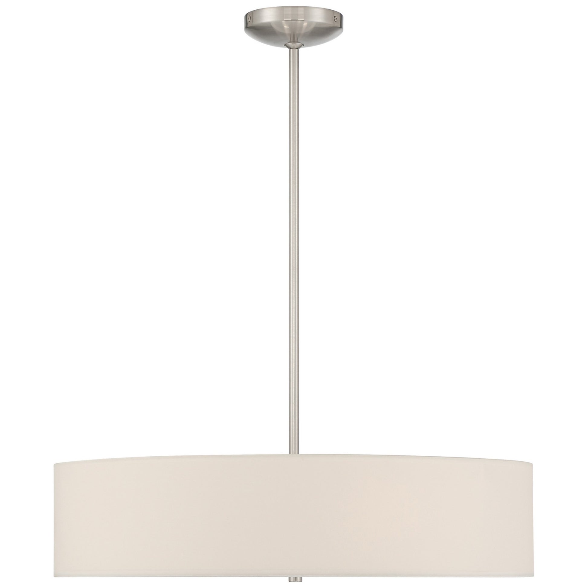 Mid Town 24" Convertible LED Pendant, Brushed Steel Finish - Bees Lighting