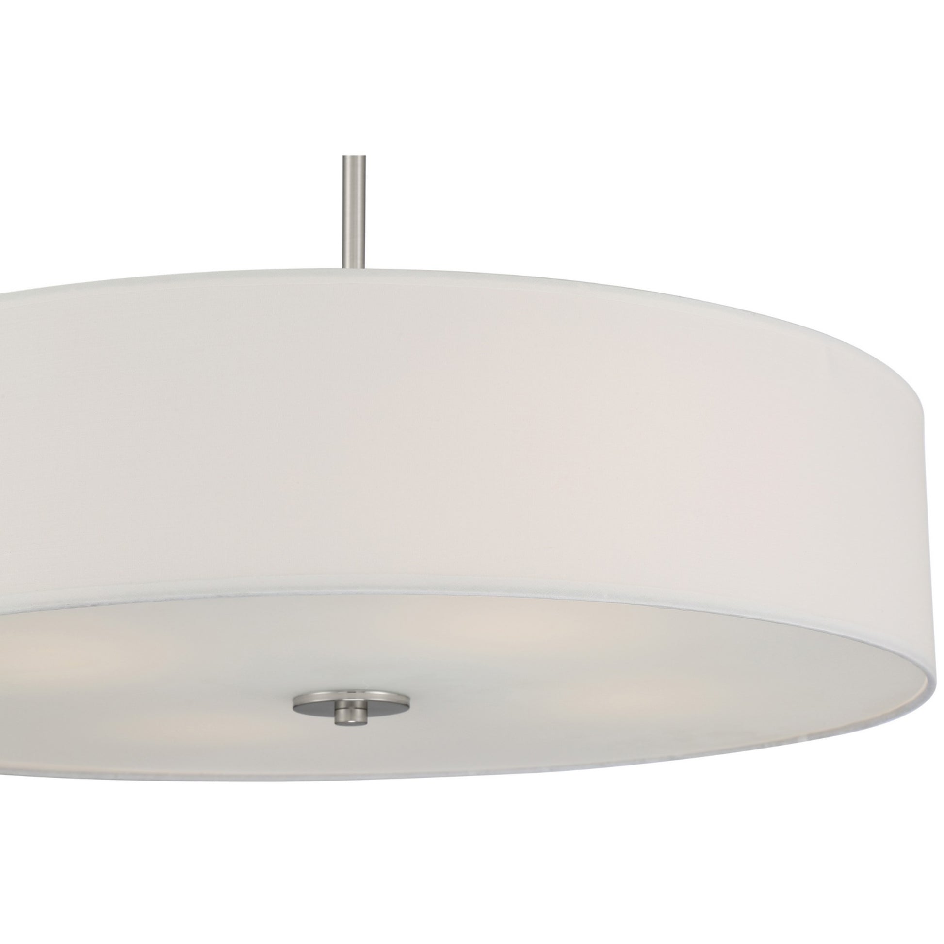 Mid Town 24" Convertible LED Pendant, Brushed Steel Finish - Bees Lighting