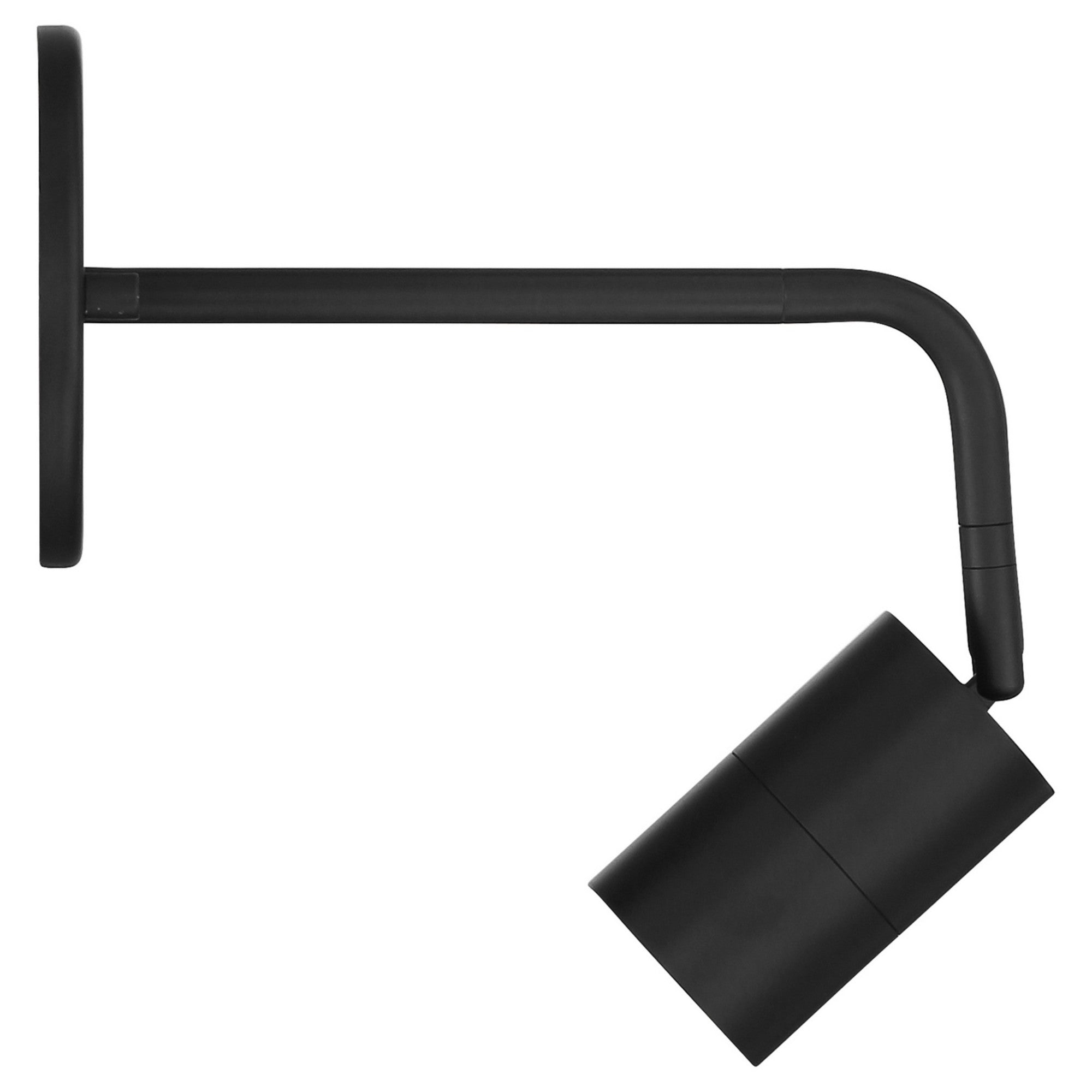 Cafe Dual Mount 4" LED Wall/Ceiling Spotlight, Matte Black Finish - Bees Lighting