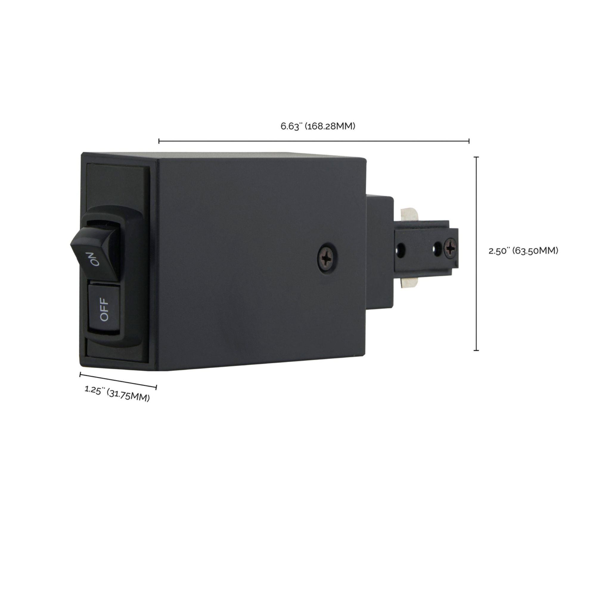 Track Live End Current Limiter 12A Black Finish - Bees Lighting