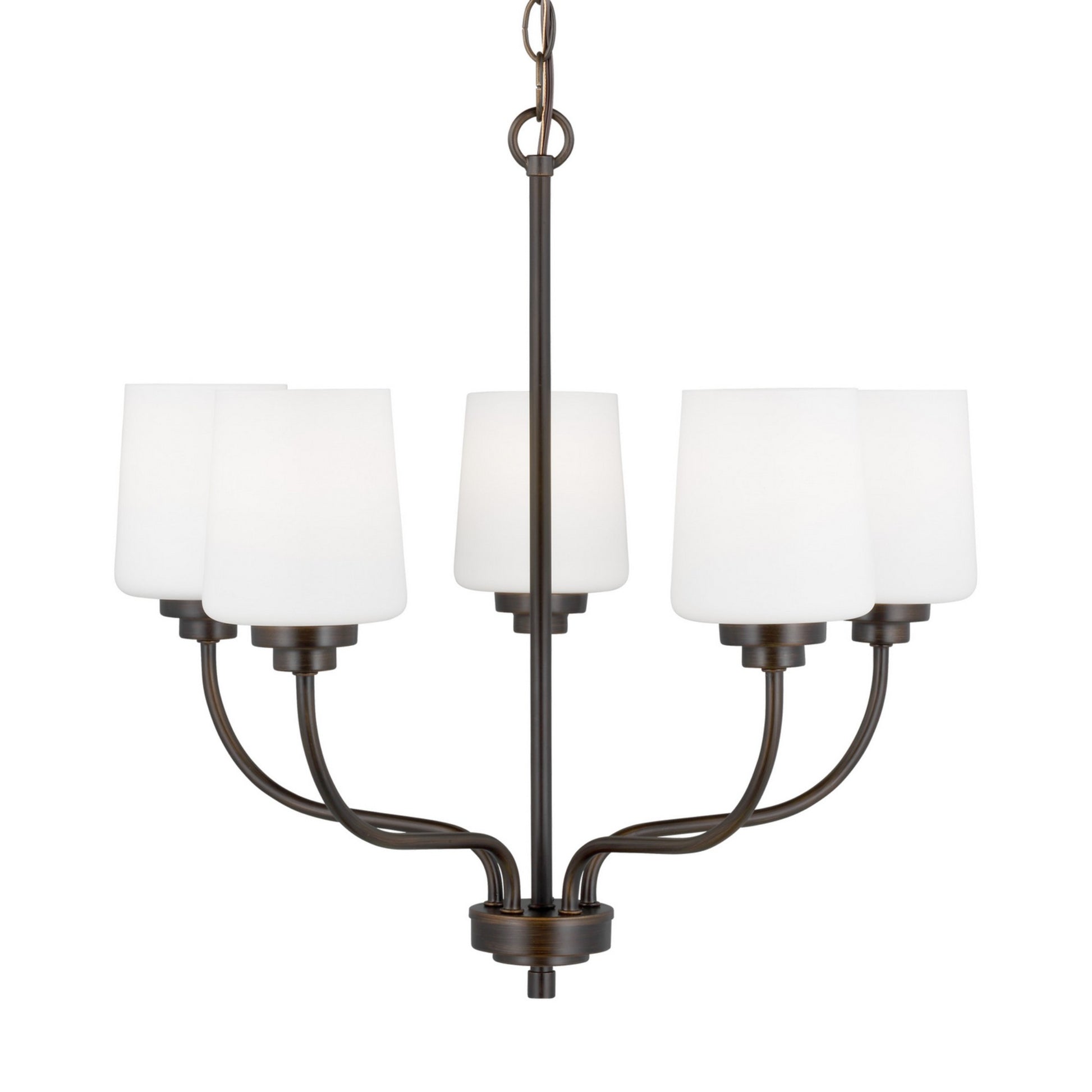 Windom 20" 5-Light Chandelier, Bronze Finish - Bees Lighting