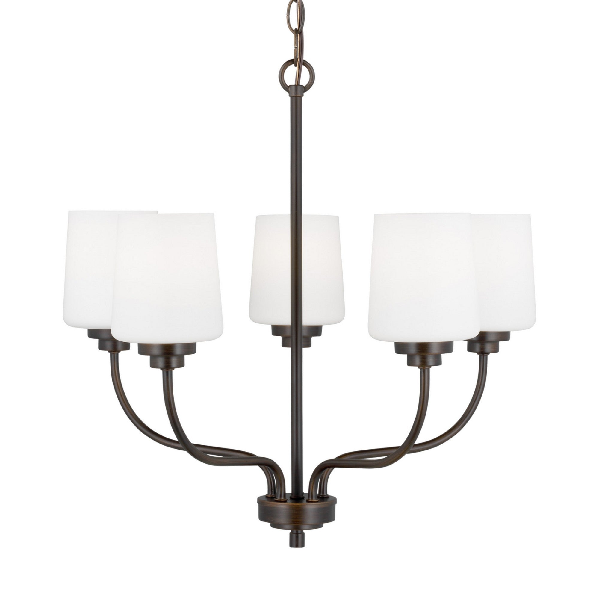 Windom 20" 5-Light Chandelier, Bronze Finish - Bees Lighting