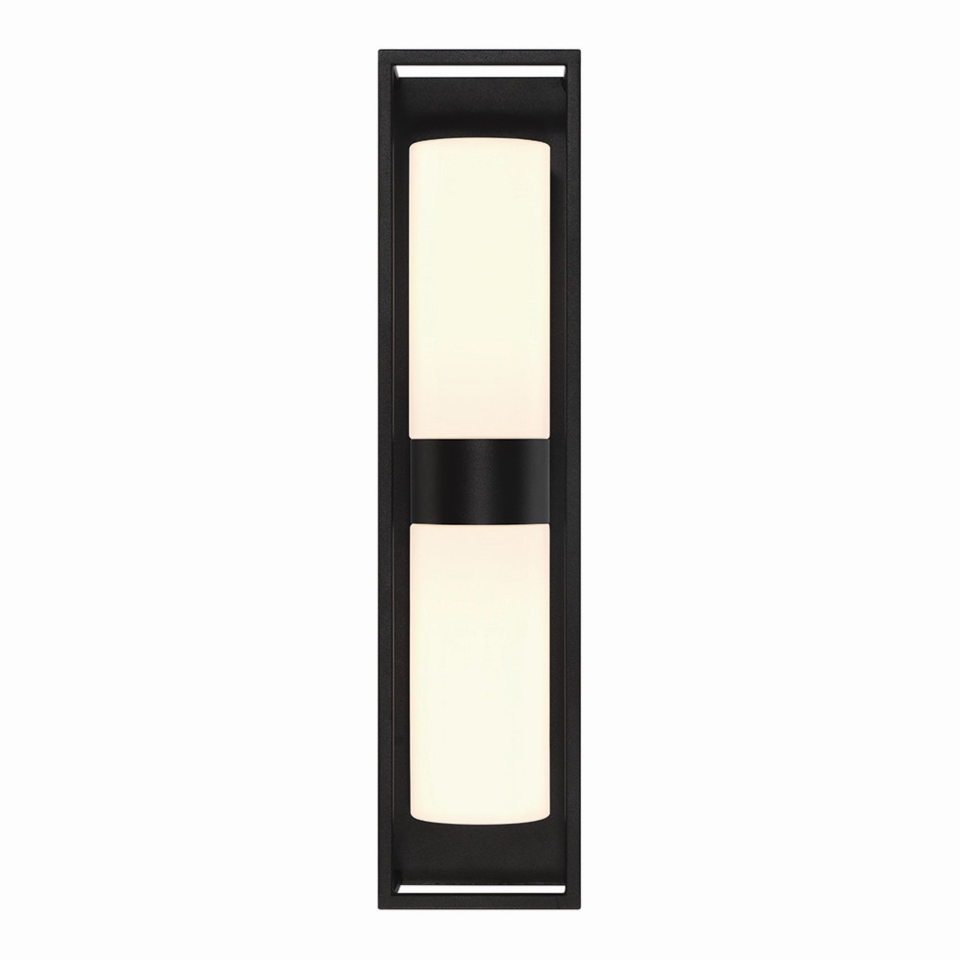 Ren 2-Light 23" Outdoor Wall Sconce, Black Finish - Bees Lighting