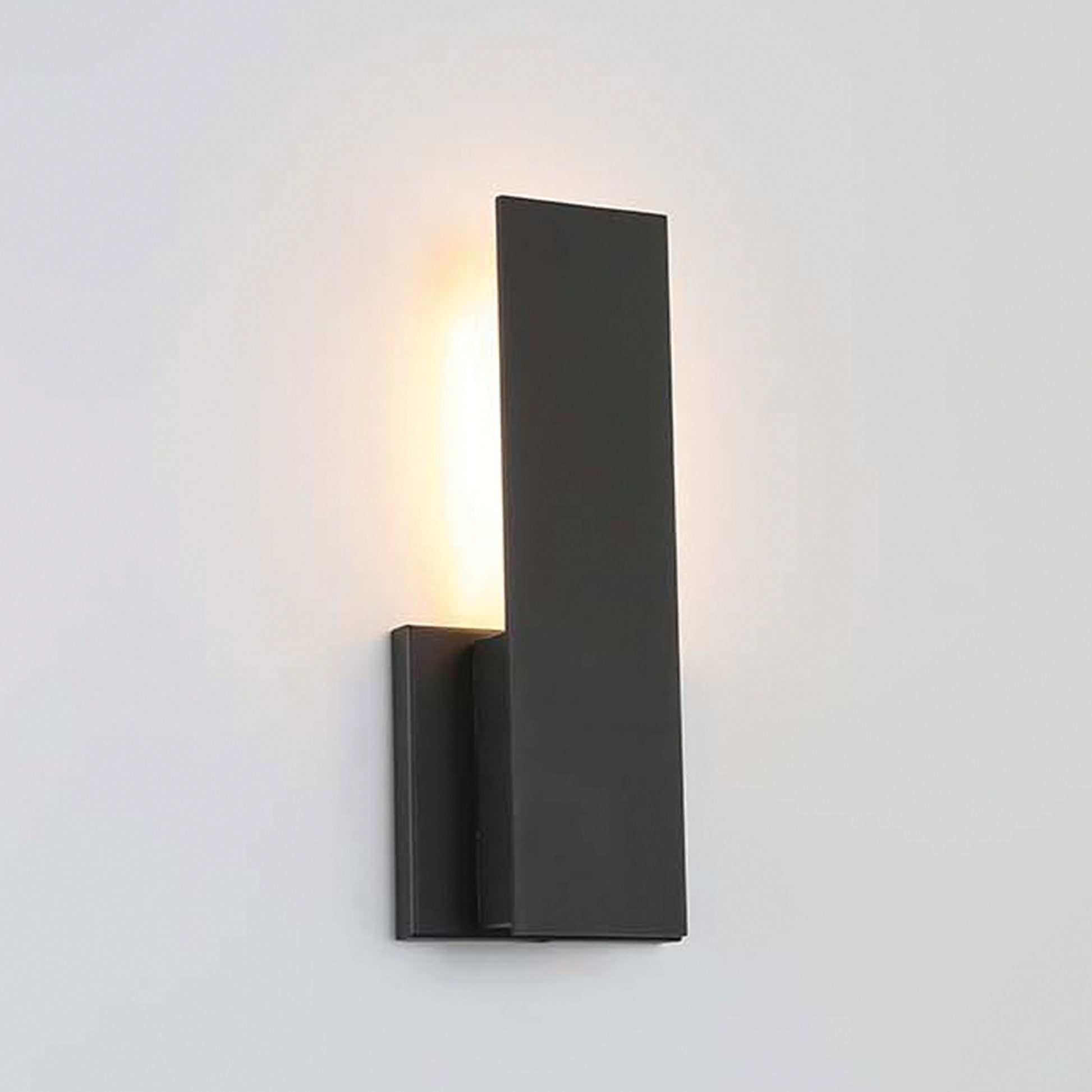 Annette 12" LED Outdoor Wall Sconce, Black Finish - Bees Lighting